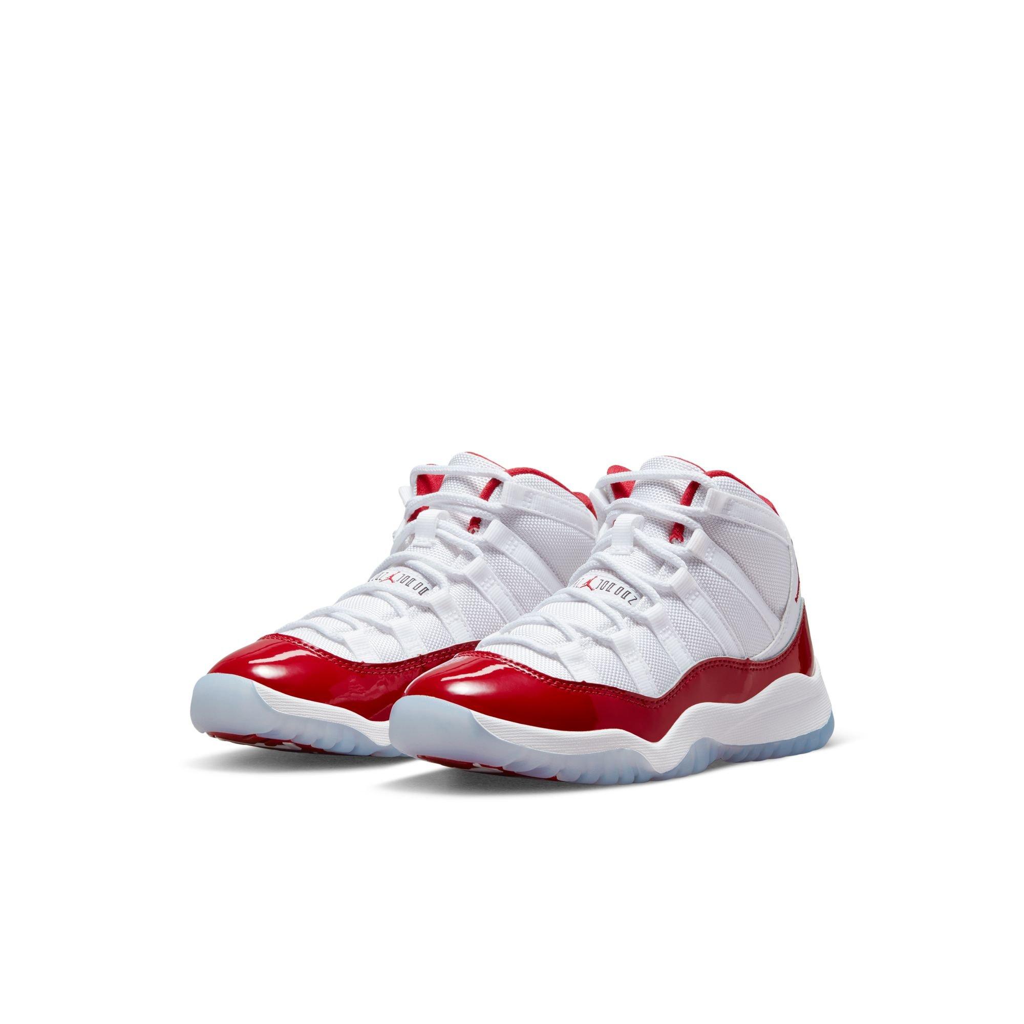 Jordan 11s cheap red and white