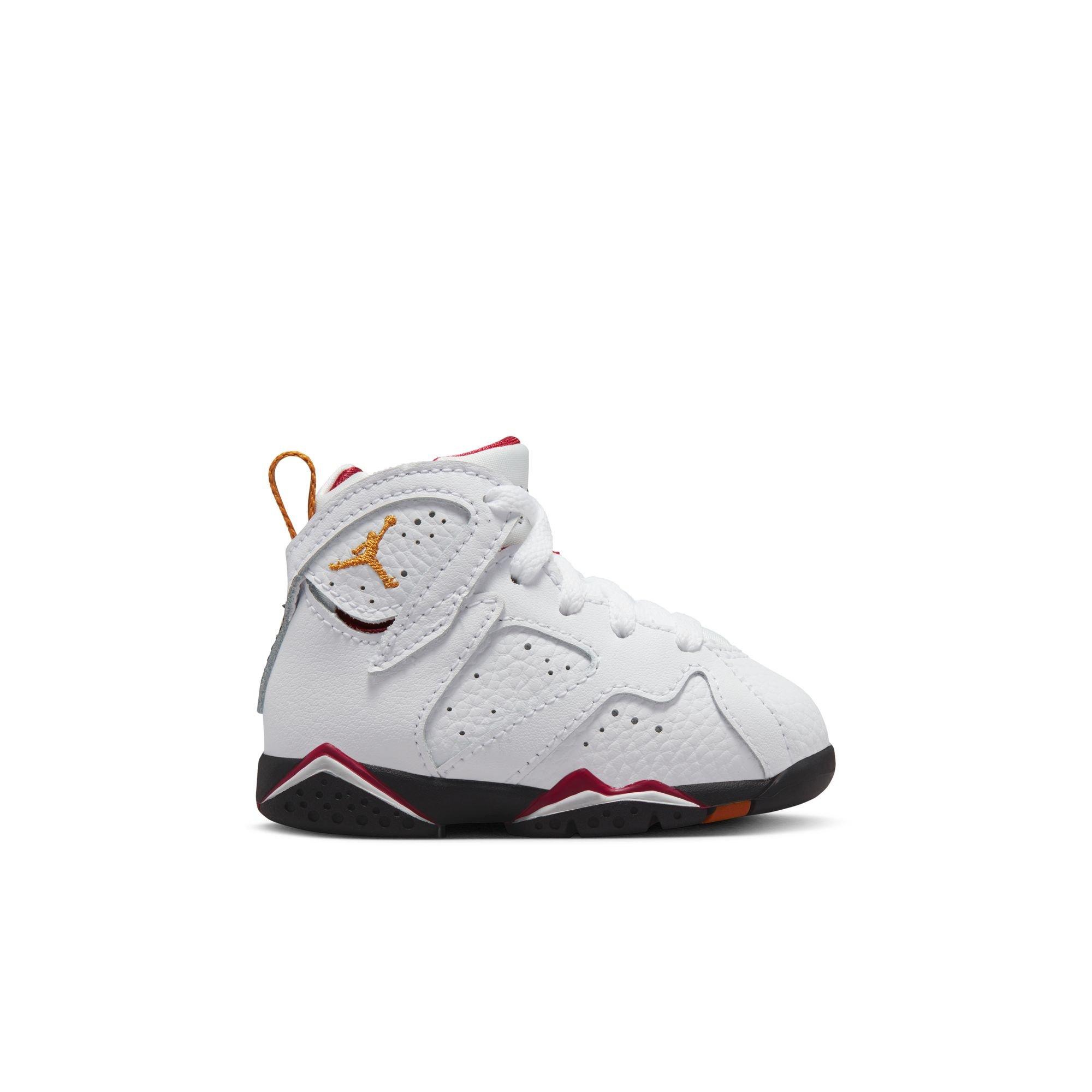 Jordan 7 Retro White Black Cardinal Red Toddler Kids Shoe Hibbett