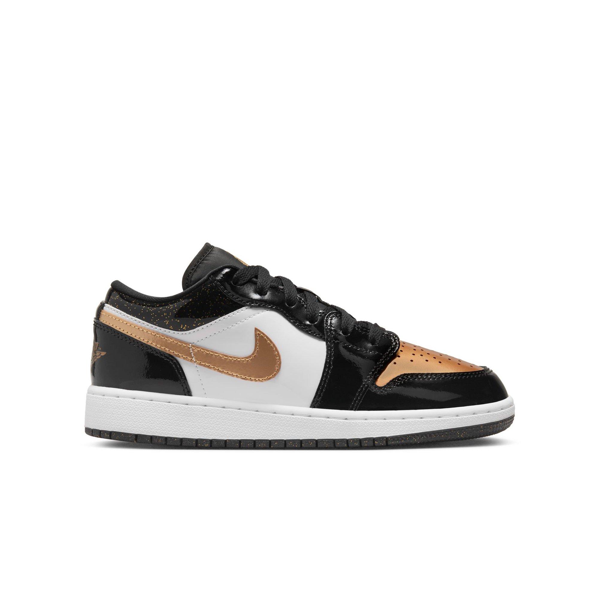 Jordan 1 low black and clearance gold