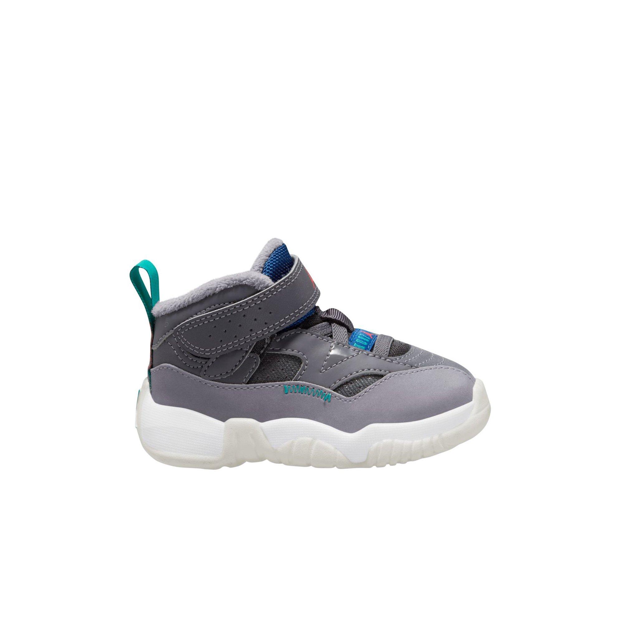 Jordan Jumpman Two Trey "Lt Graphite/Infrared 23/Cement Grey" Toddler Boys' Shoe - GREY/PINK Thumbnail View 1