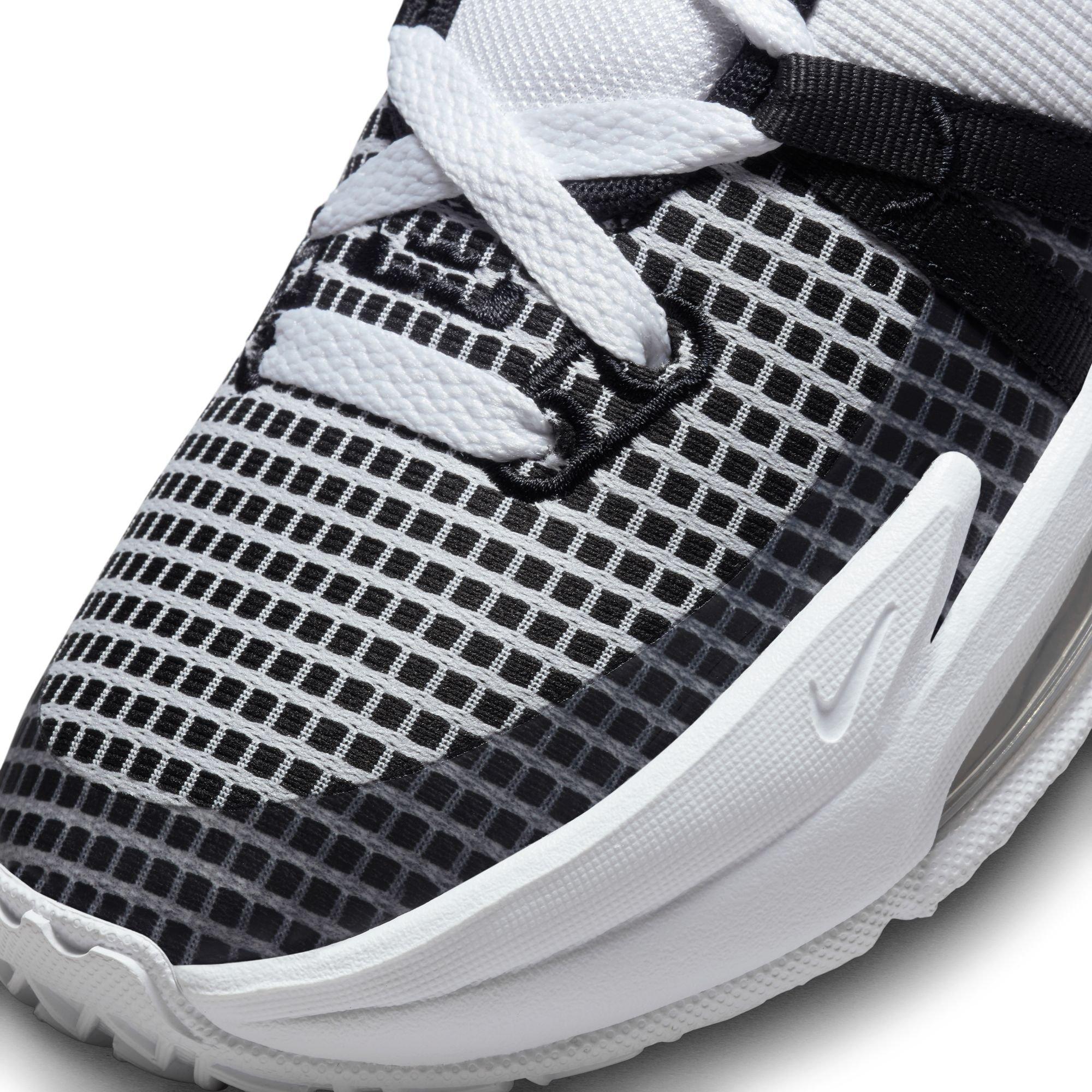 Nike LeBron Witness 7 "White/Metallic Silver/Black" Grade School Boys' Basketball Shoe - BLACK/WHITE Thumbnail View 3