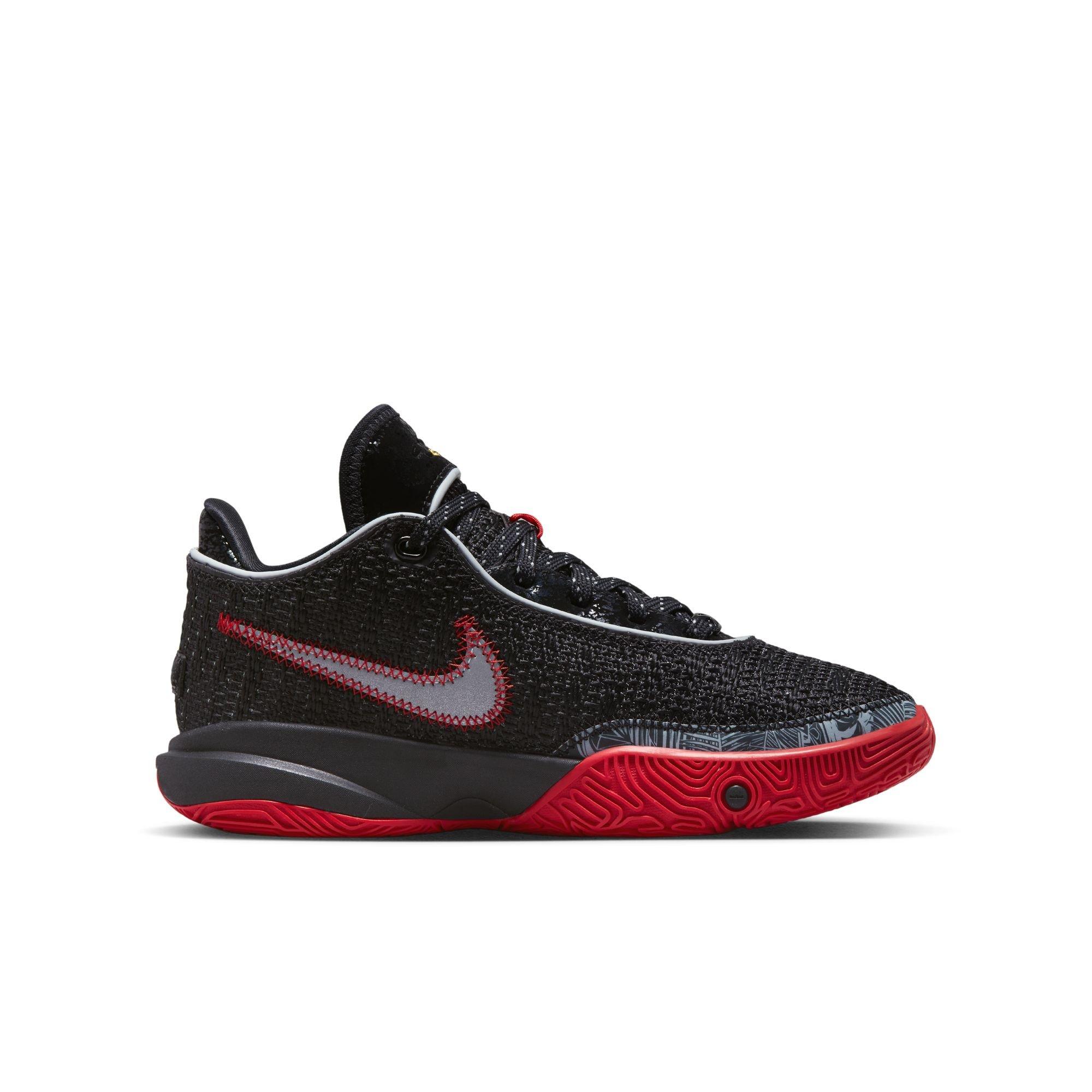 vervaldatum Presentator spek Nike LeBron 20 "​Black/University Red" Grade School Kids' Basketball Shoe