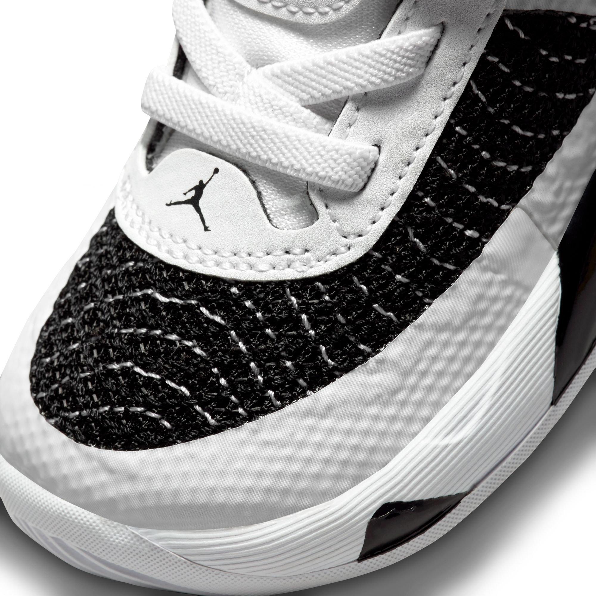 Jordan Luka 1 "White/Black/Volt" Toddler Kids' Basketball Shoe - WHITE/BLACK/VOLT Thumbnail View 3