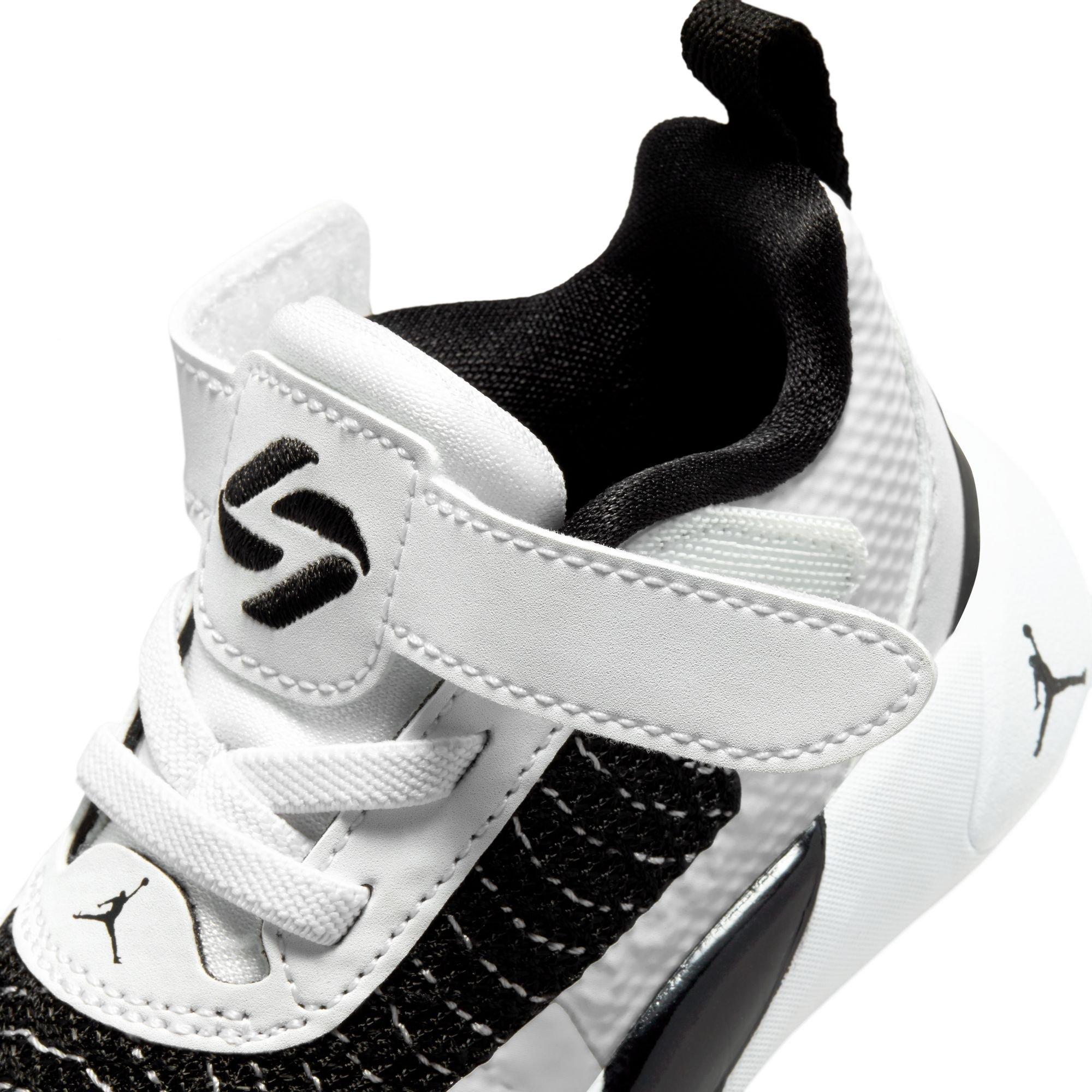 Jordan Luka 1 "White/Black/Volt" Toddler Kids' Basketball Shoe - WHITE/BLACK/VOLT Thumbnail View 4