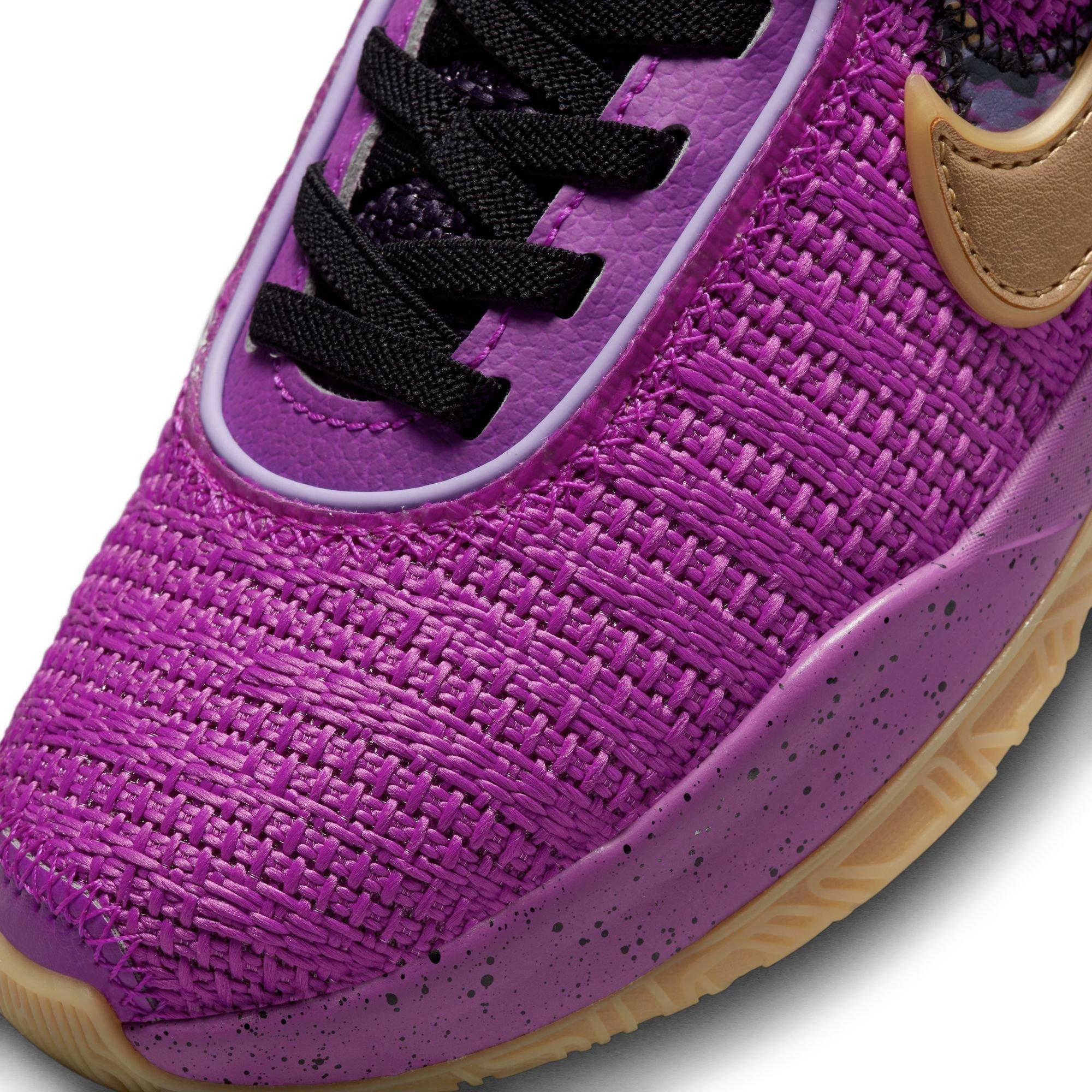  Nike Big Kid's Lebron XX SE Vivid Purple/Metallic Gold (FD0207  500) - 4