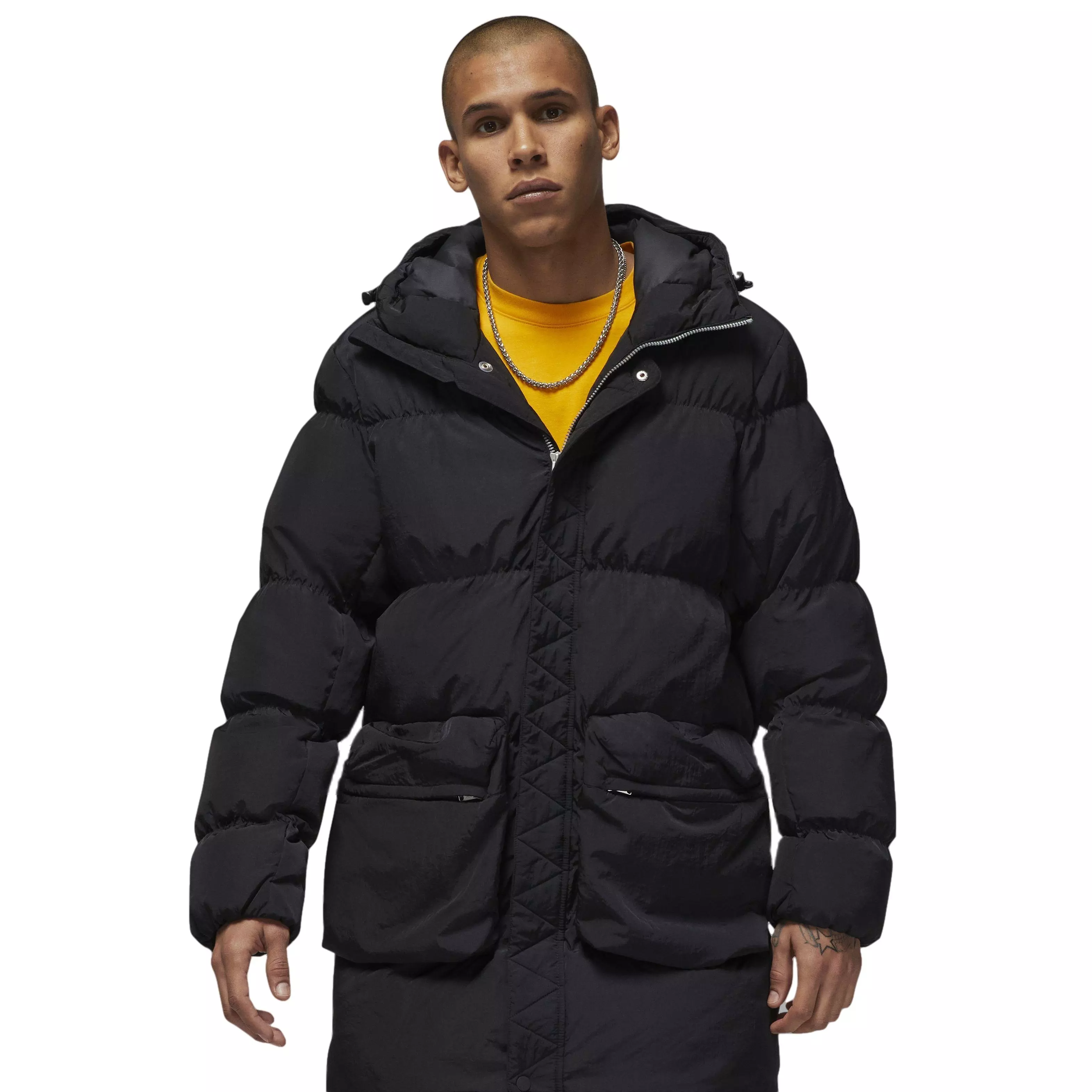 Jordan Men's Essential Statement Parka-Black - BLACK
