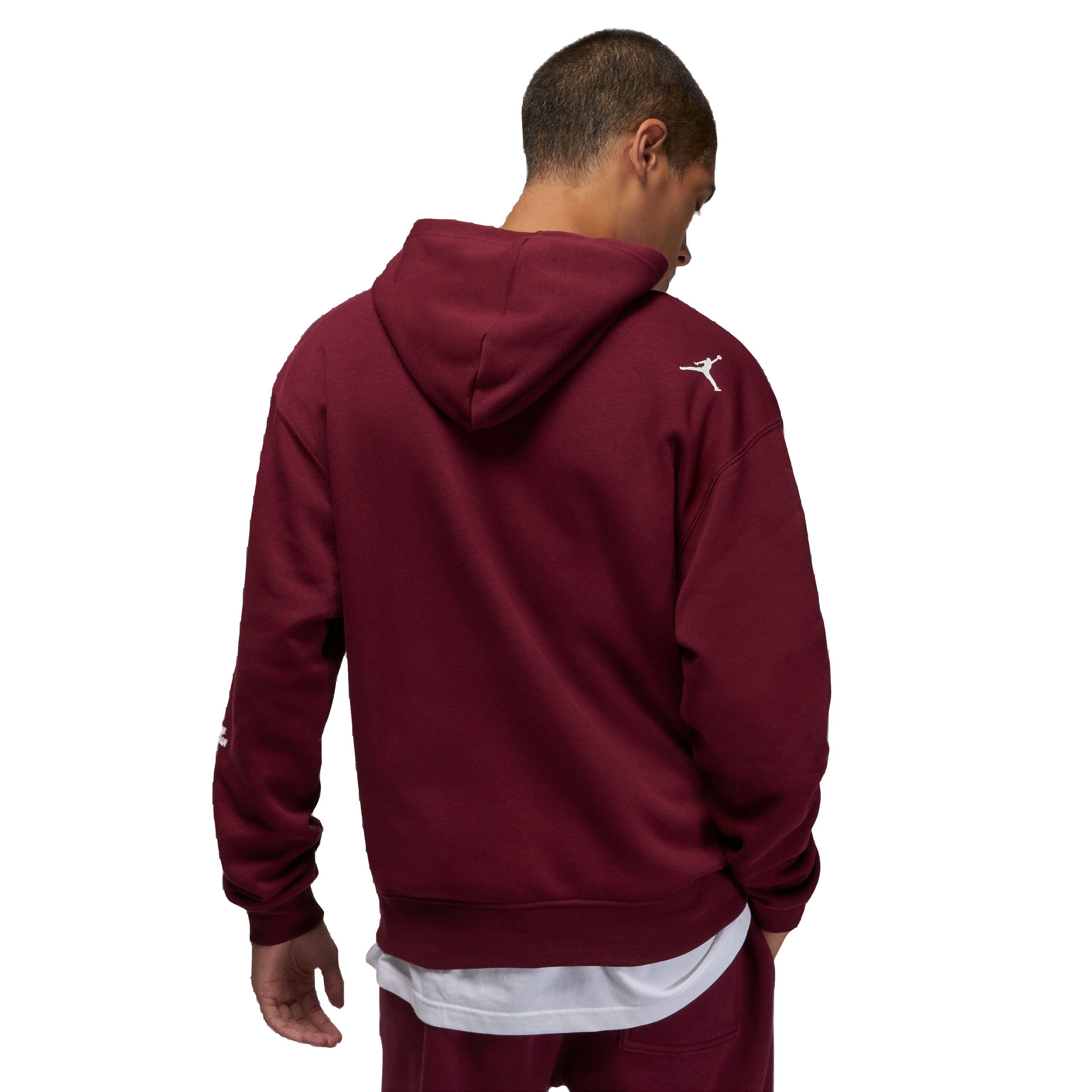 Jordan Men's Essential Fleece Pullover Red Hoodie - Hibbett