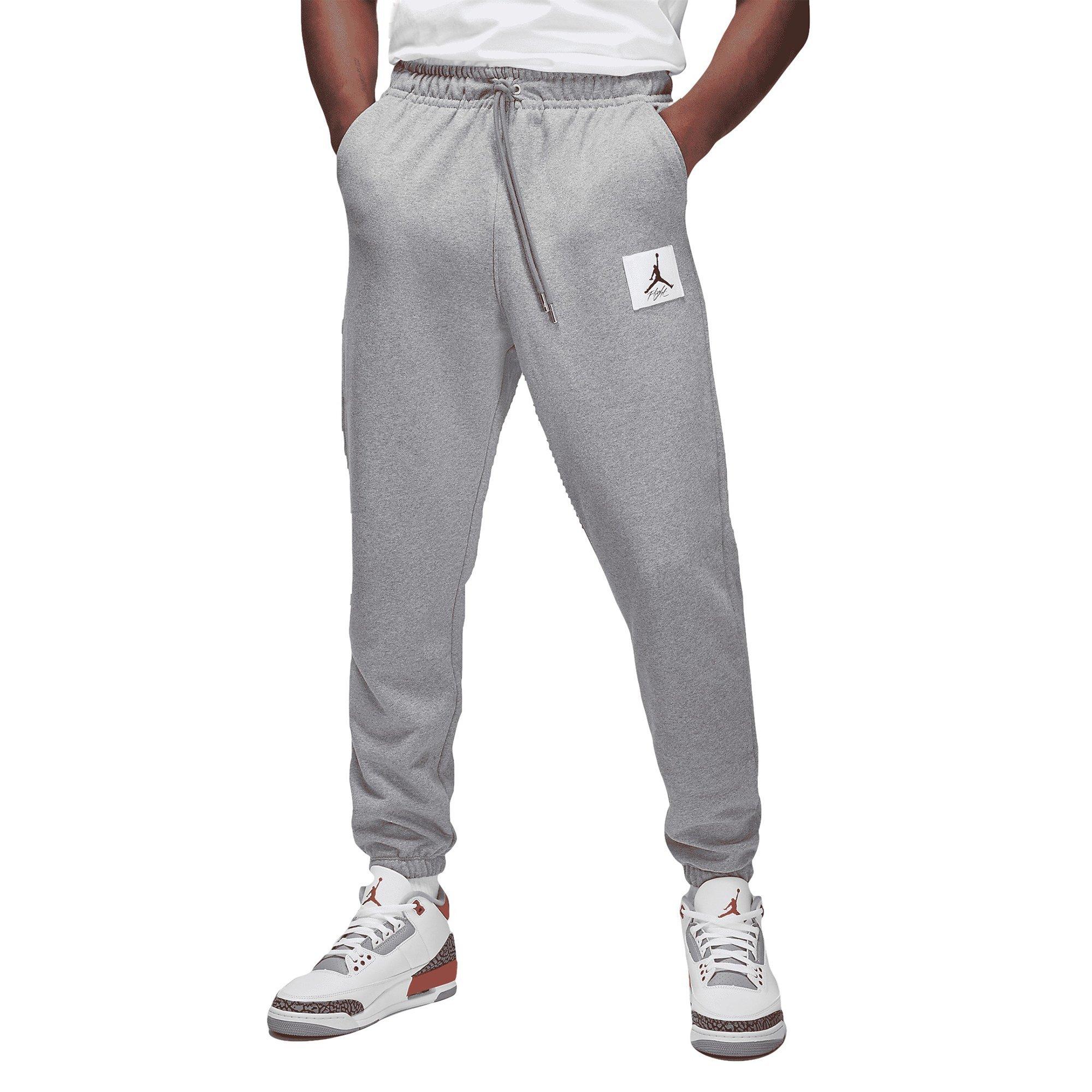 Jordan Men's Essentials Statement Fleece Pants-Grey - GREY Thumbnail View 1