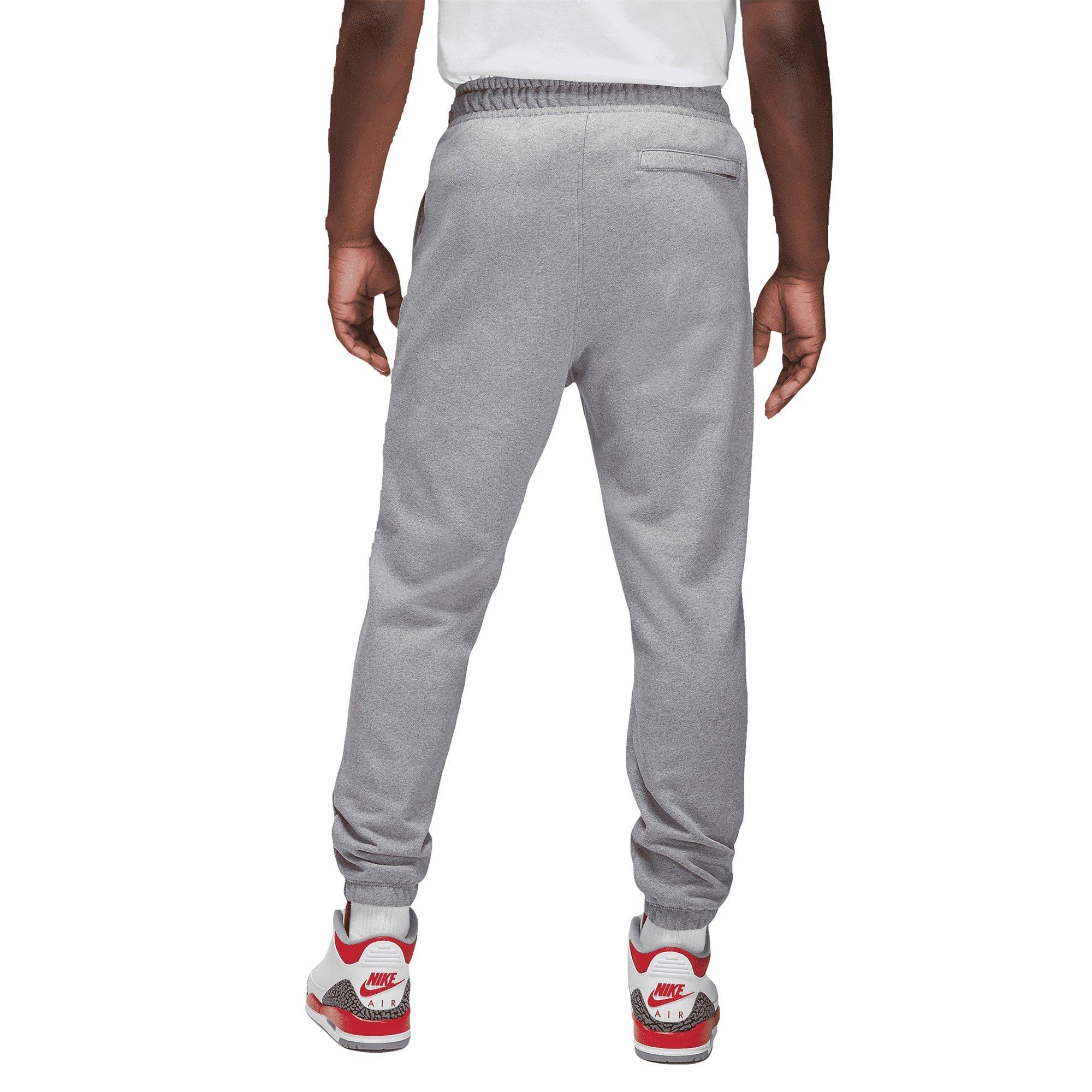 Jordan Men's Essentials Statement Fleece Pants-Grey - GREY Thumbnail View 2