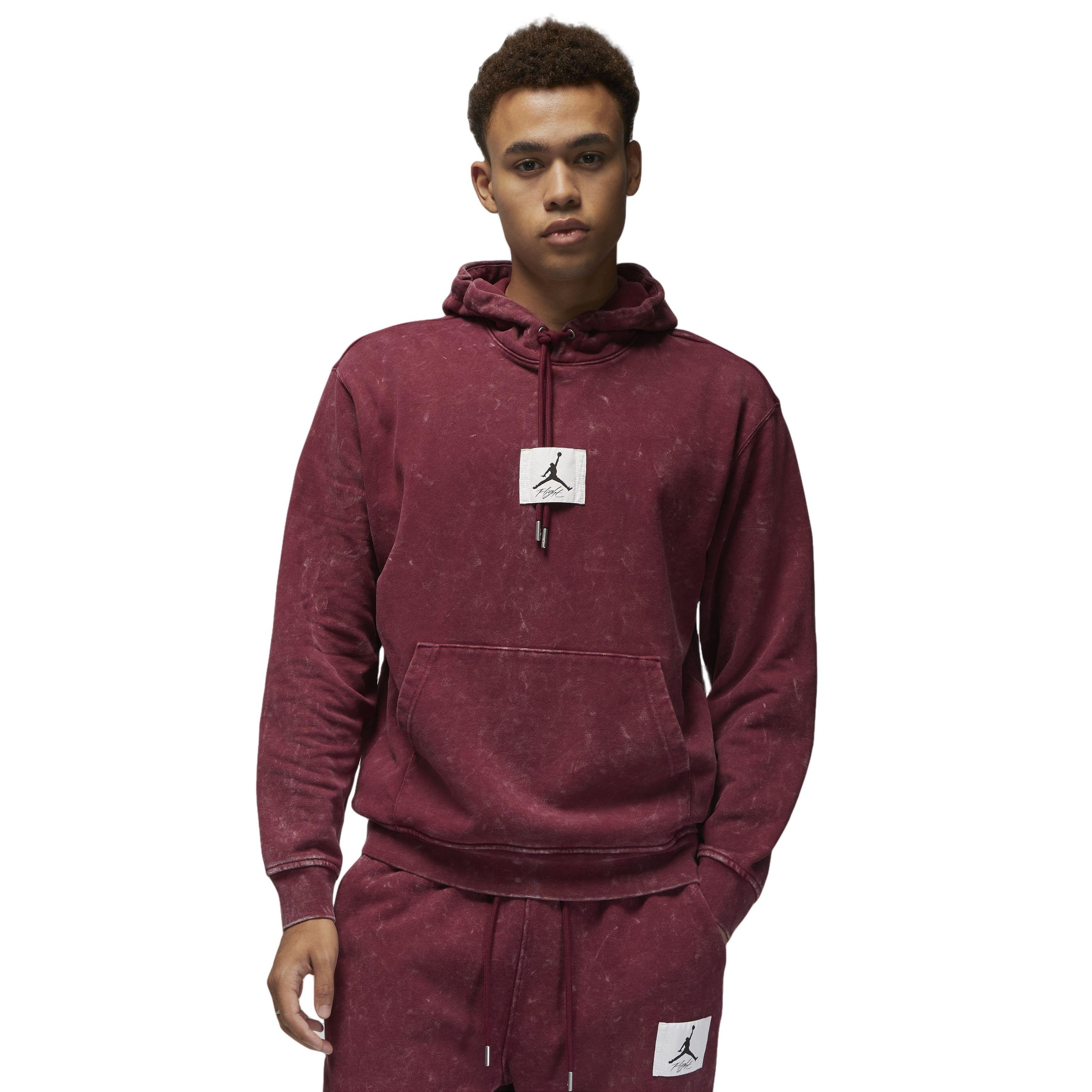 Jordan store maroon hoodie