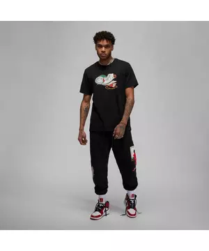 Nike Air Jordan Flight White/Black/Red Men's Basketball T Shirt Size XL 