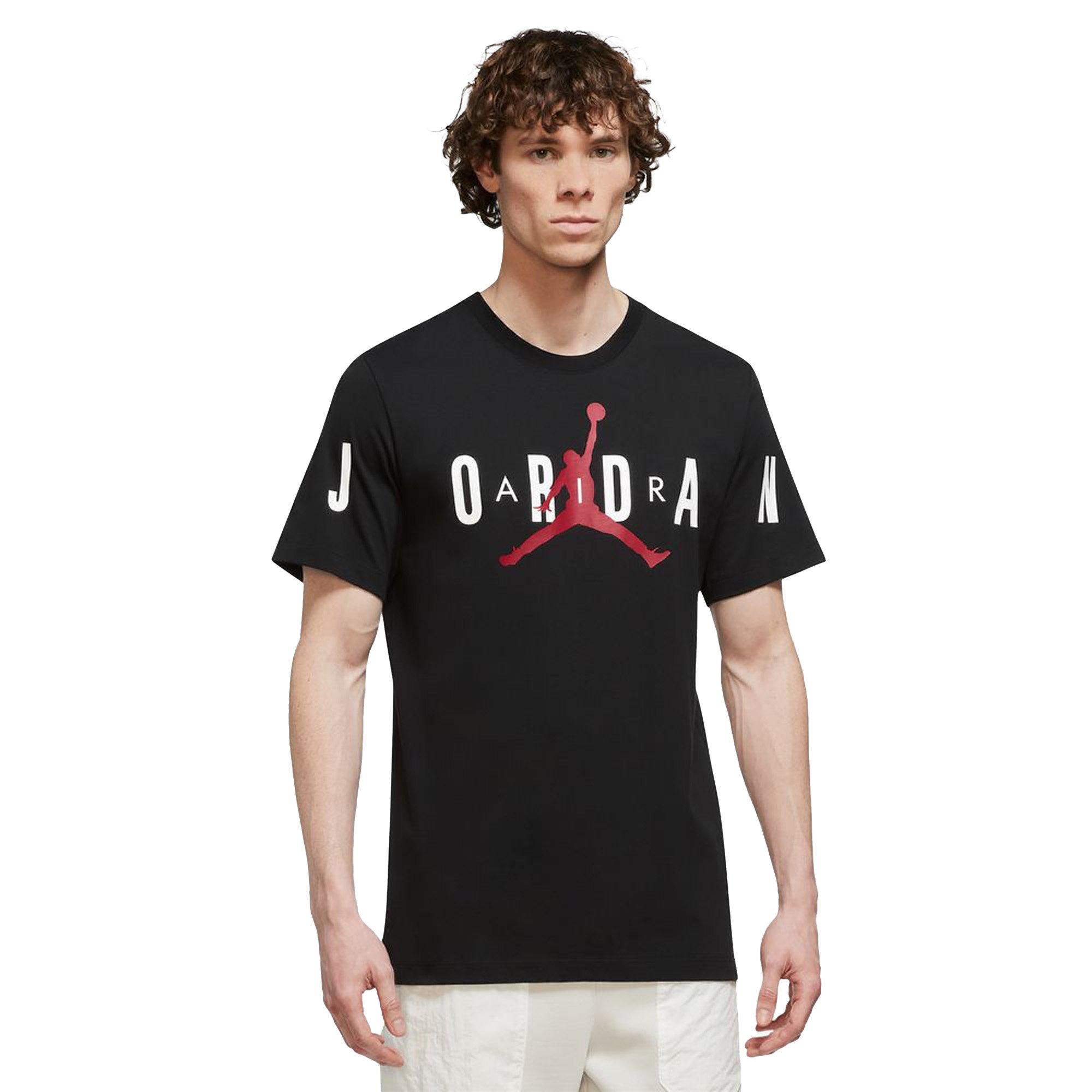 Jordan Men's Air T-Shirt-Black/White - Hibbett