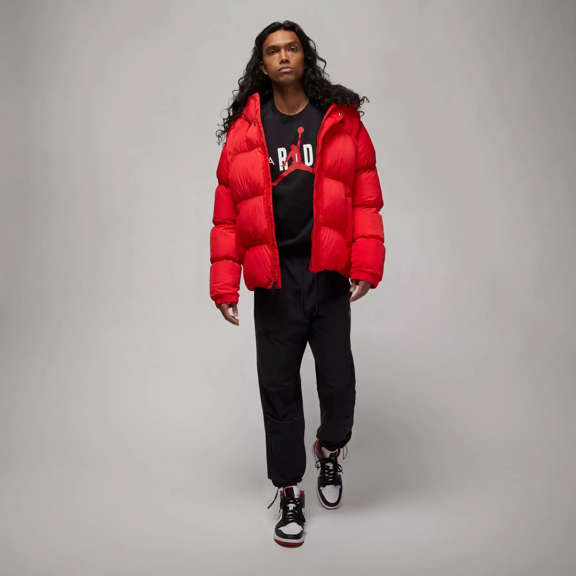 Jordan Men's Air T-Shirt-Black/White - BLACK/WHITE