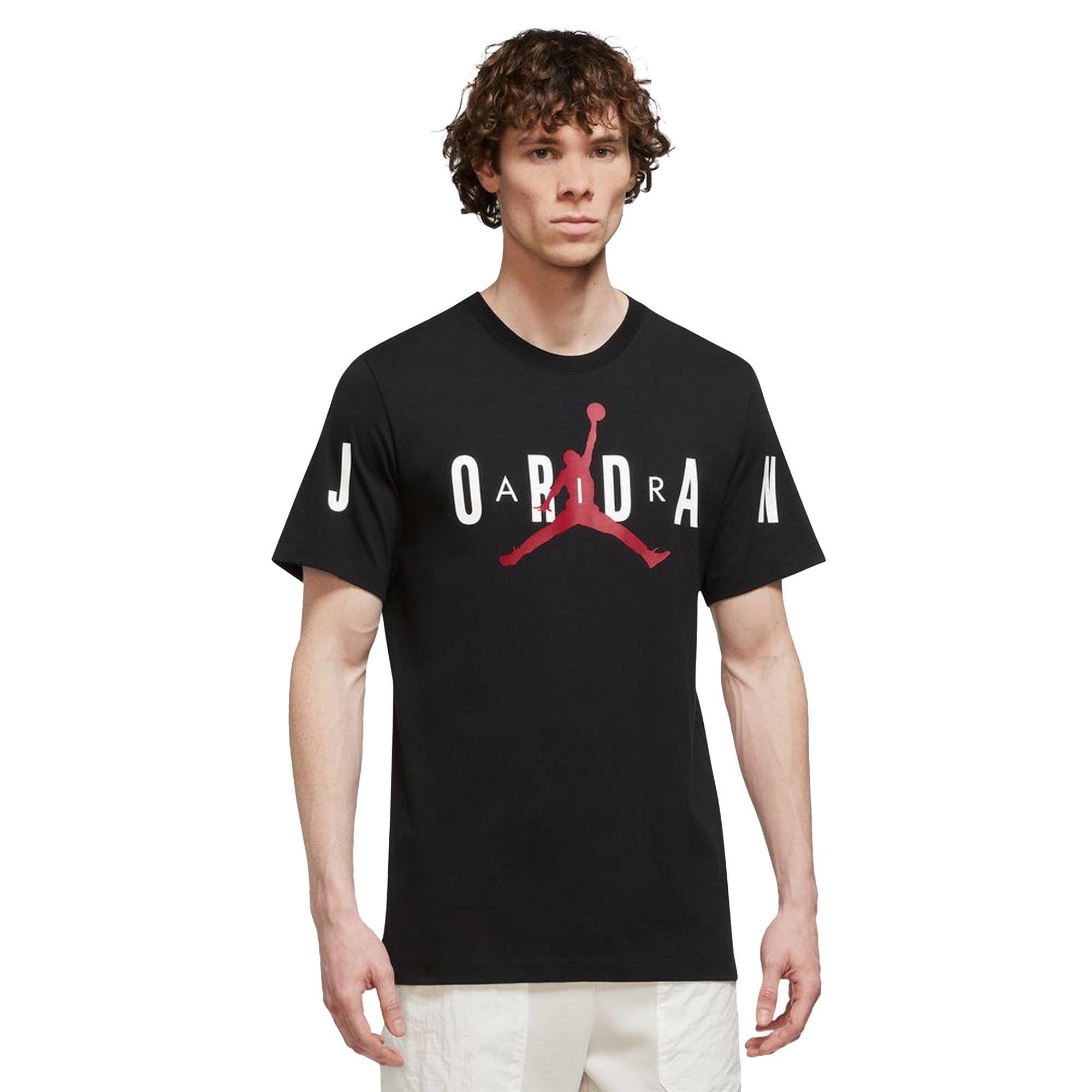 Jordan Men's Air T-Shirt-Black/White - BLACK/WHITE Thumbnail View 1