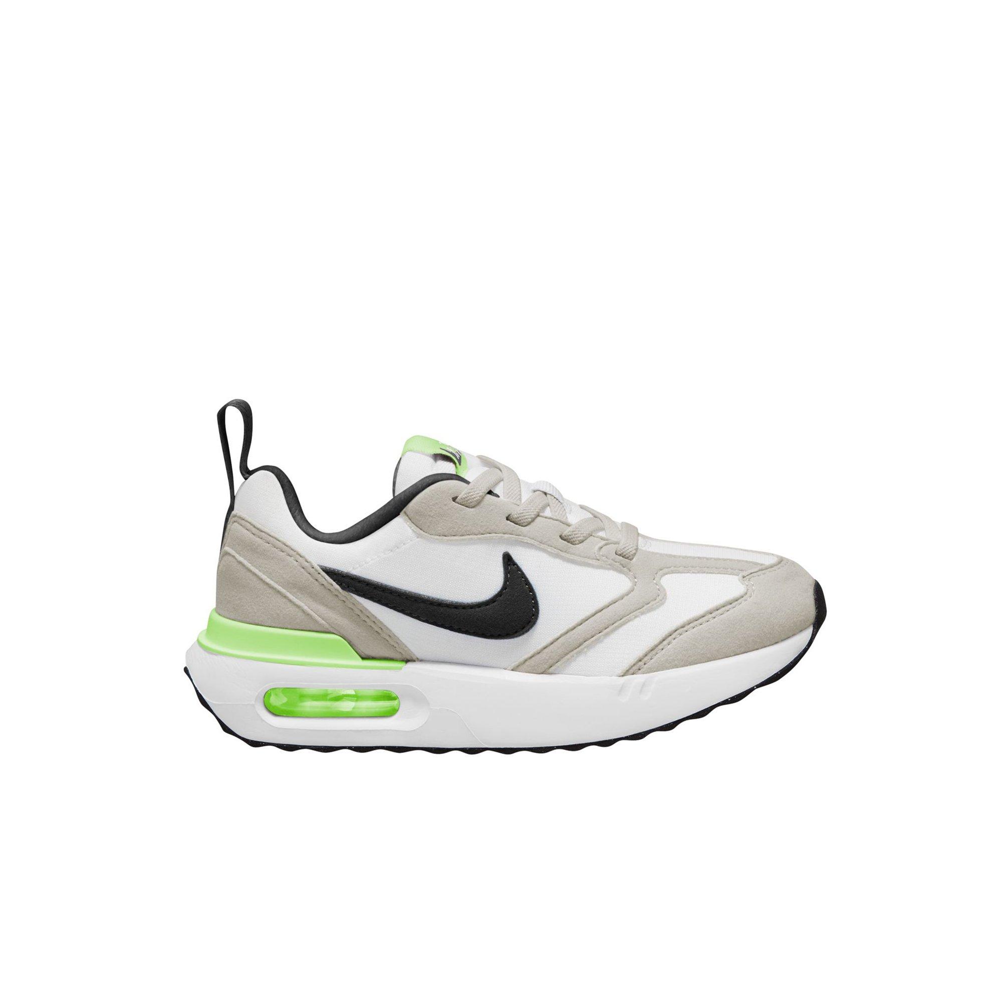 Nike Air Max Dawn "White/Black/Light Bone/Barely Volt" Preschool Boys Shoe - WHITE/VOLT Thumbnail View 1