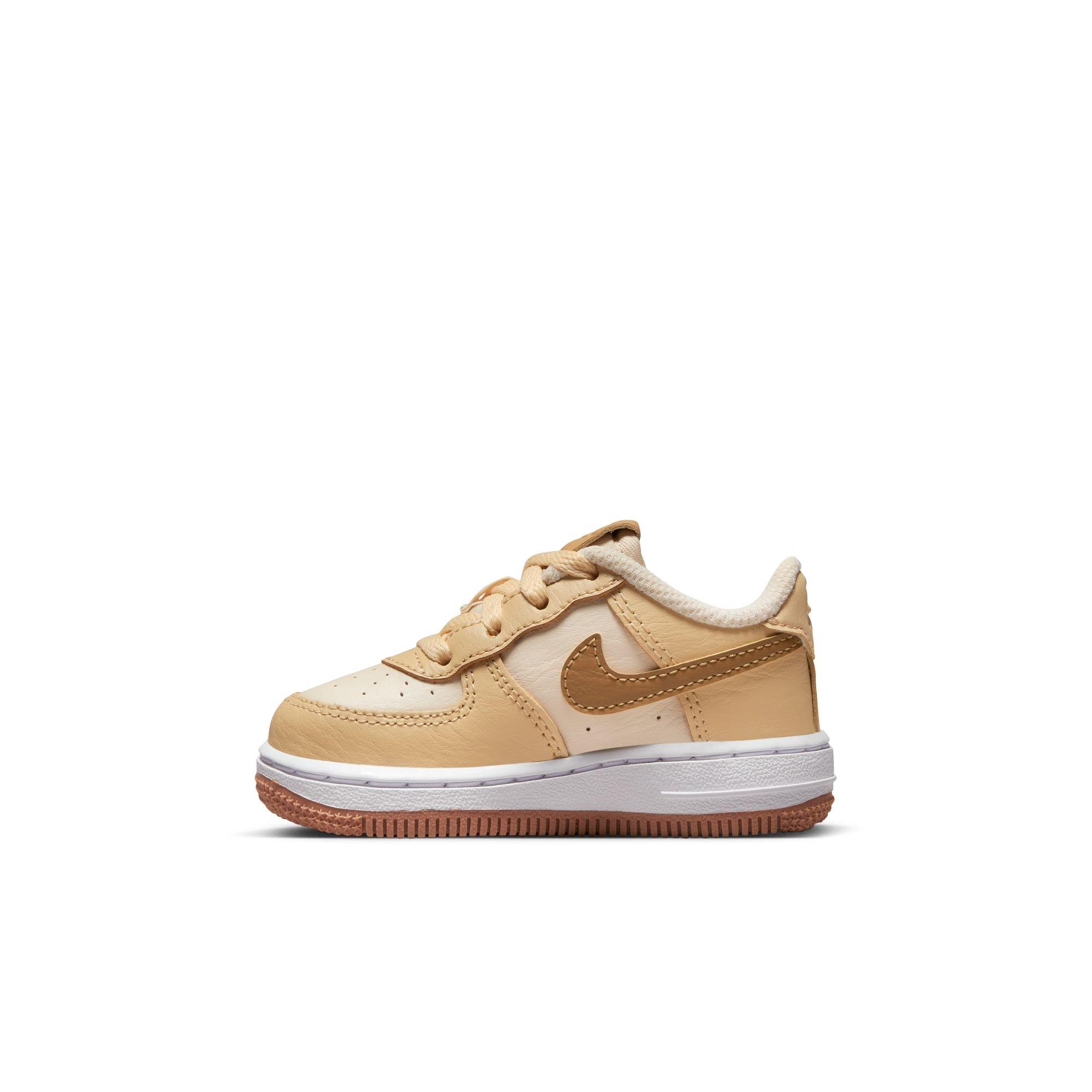 Tan nike air force 1 toddler sale