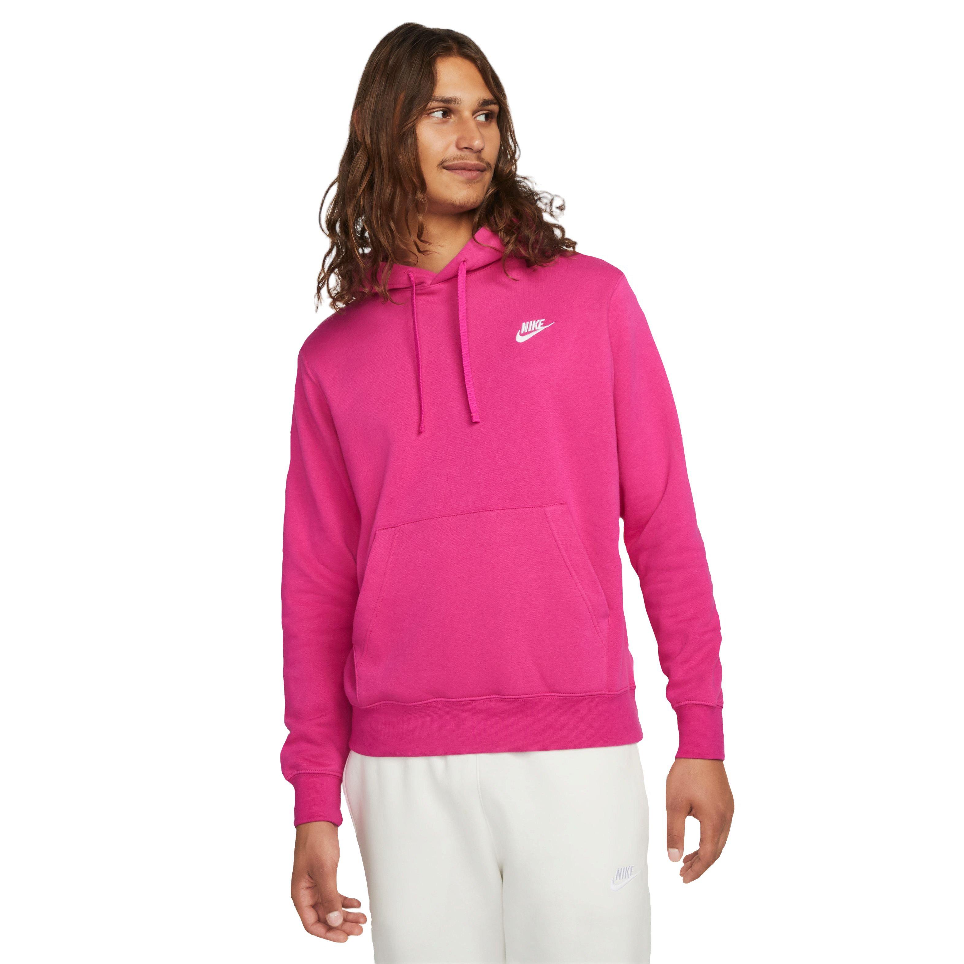 Nike Men s Sportswear Club Pullover Hoodie Pink