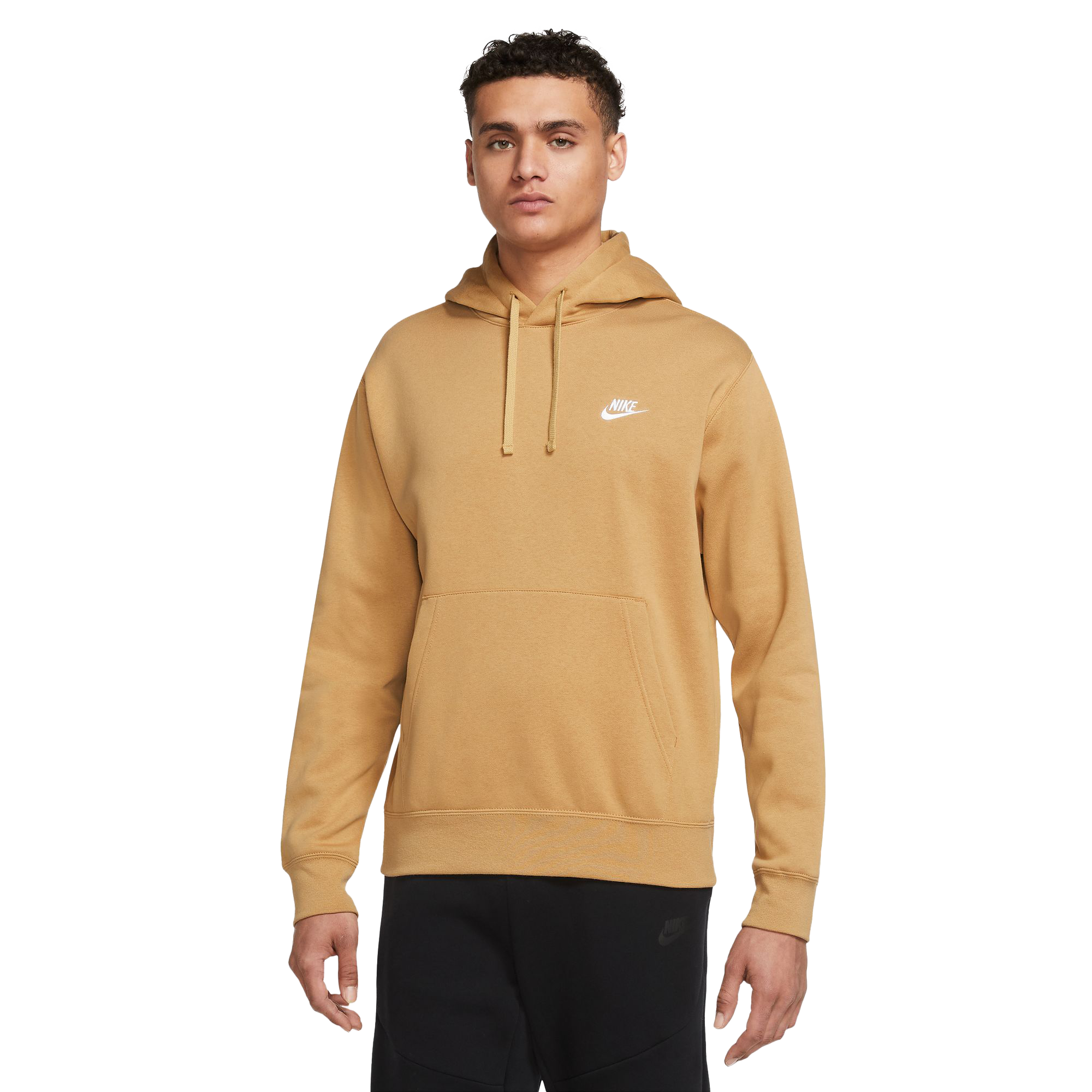 Ver internet Pasivo cubierta Nike Men's Sportswear Club Fleece Pullover Hoodie-Gold