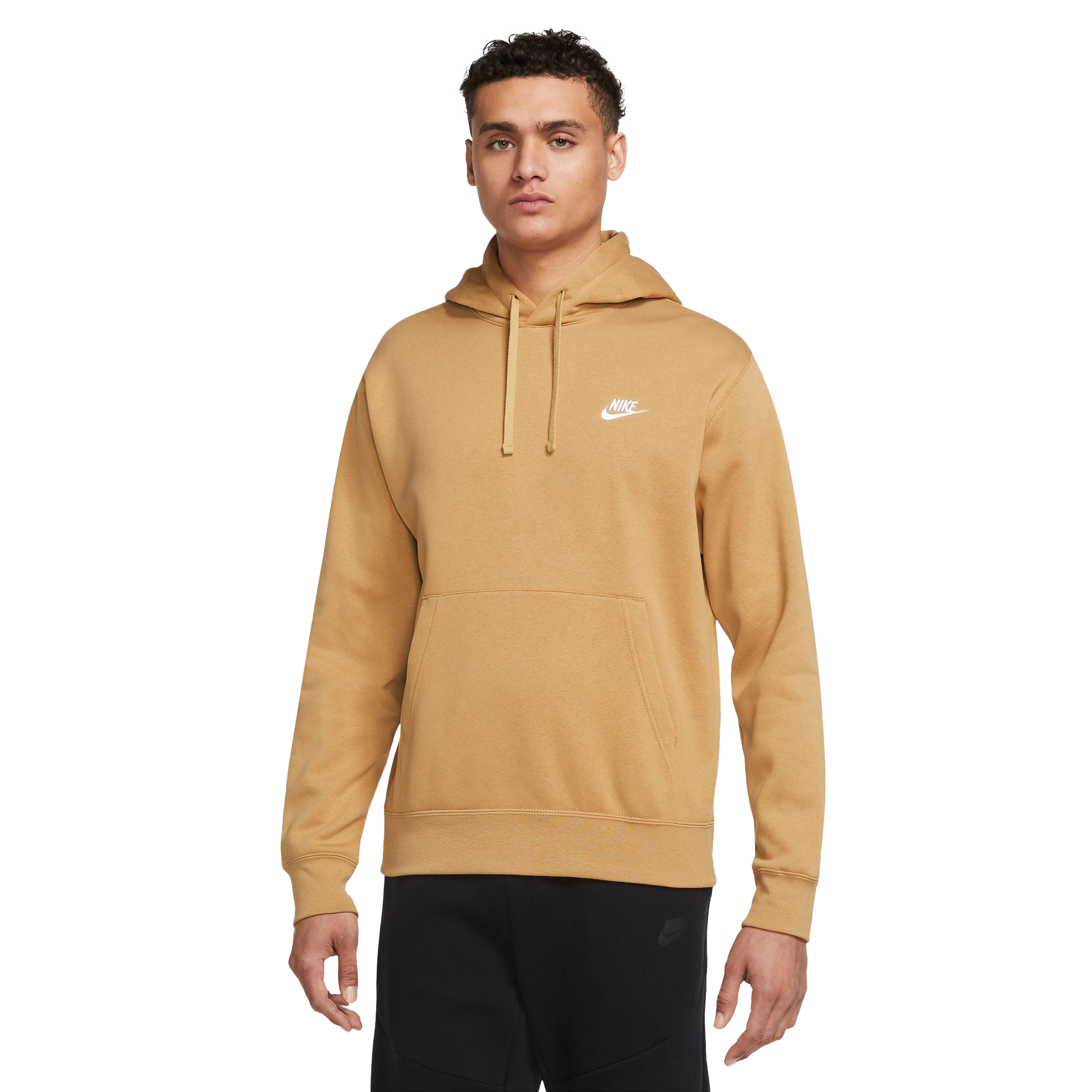 Nike Essential Fleece+ Multi Logo Hoodie in Black for Men