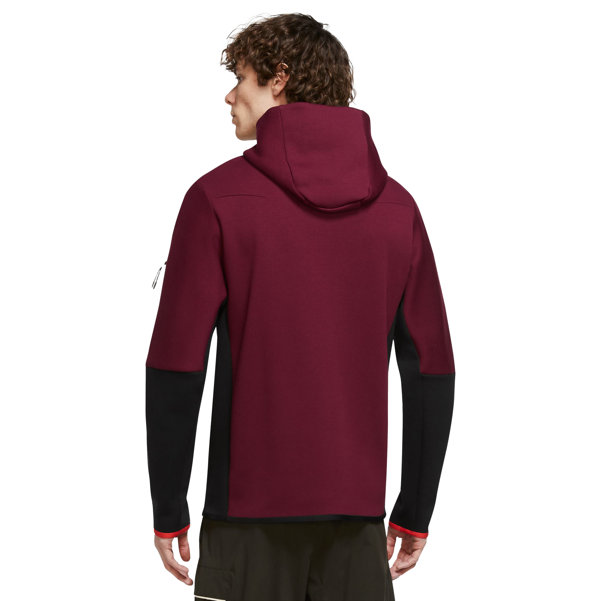 Nike Hoodie NSW Tech Fleece FZ - Burgundy Crush/Team Red/Black