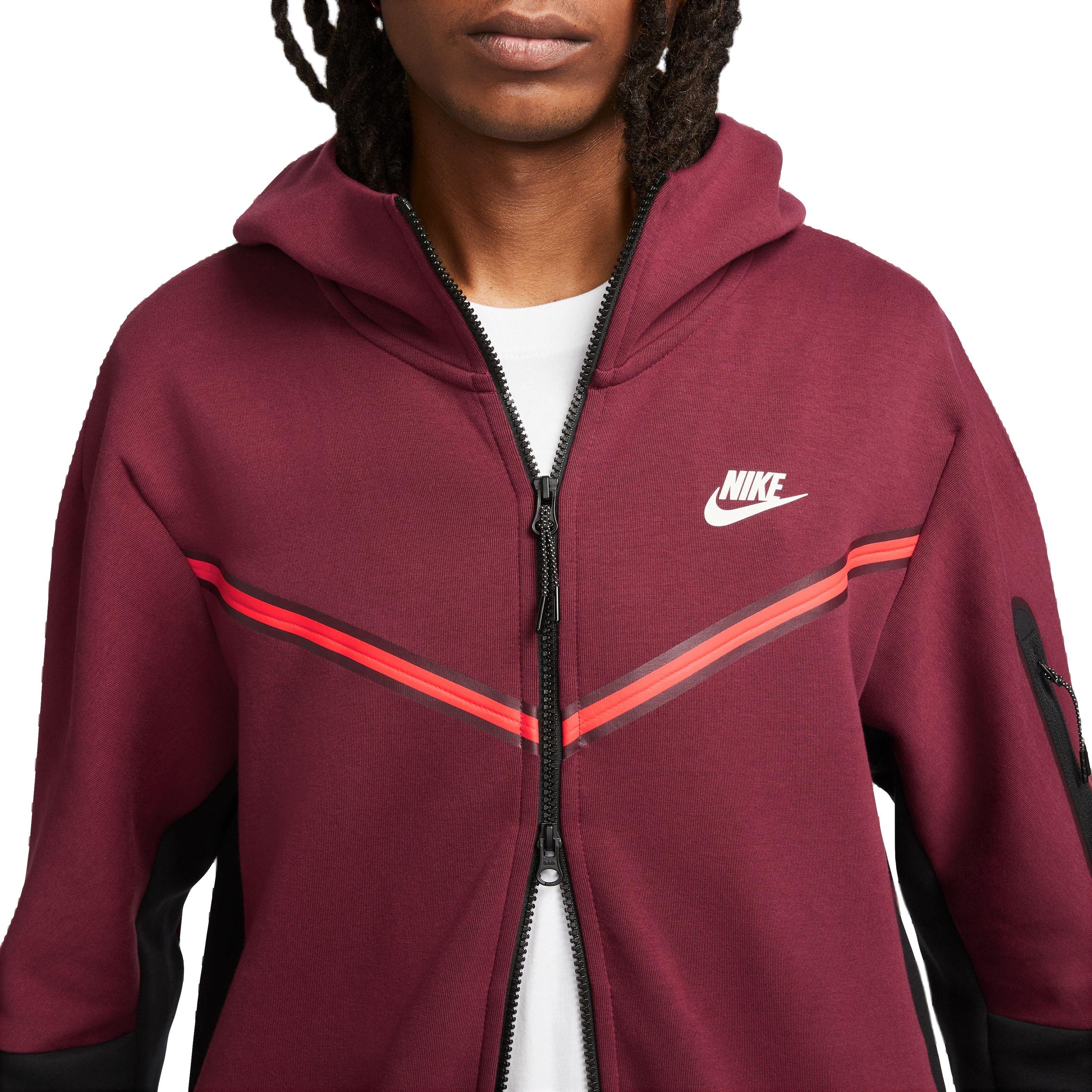 Trottoir Wapenstilstand Officier Nike Men's Sportswear Tech Fleece Full-Zip Hoodie-Maroon