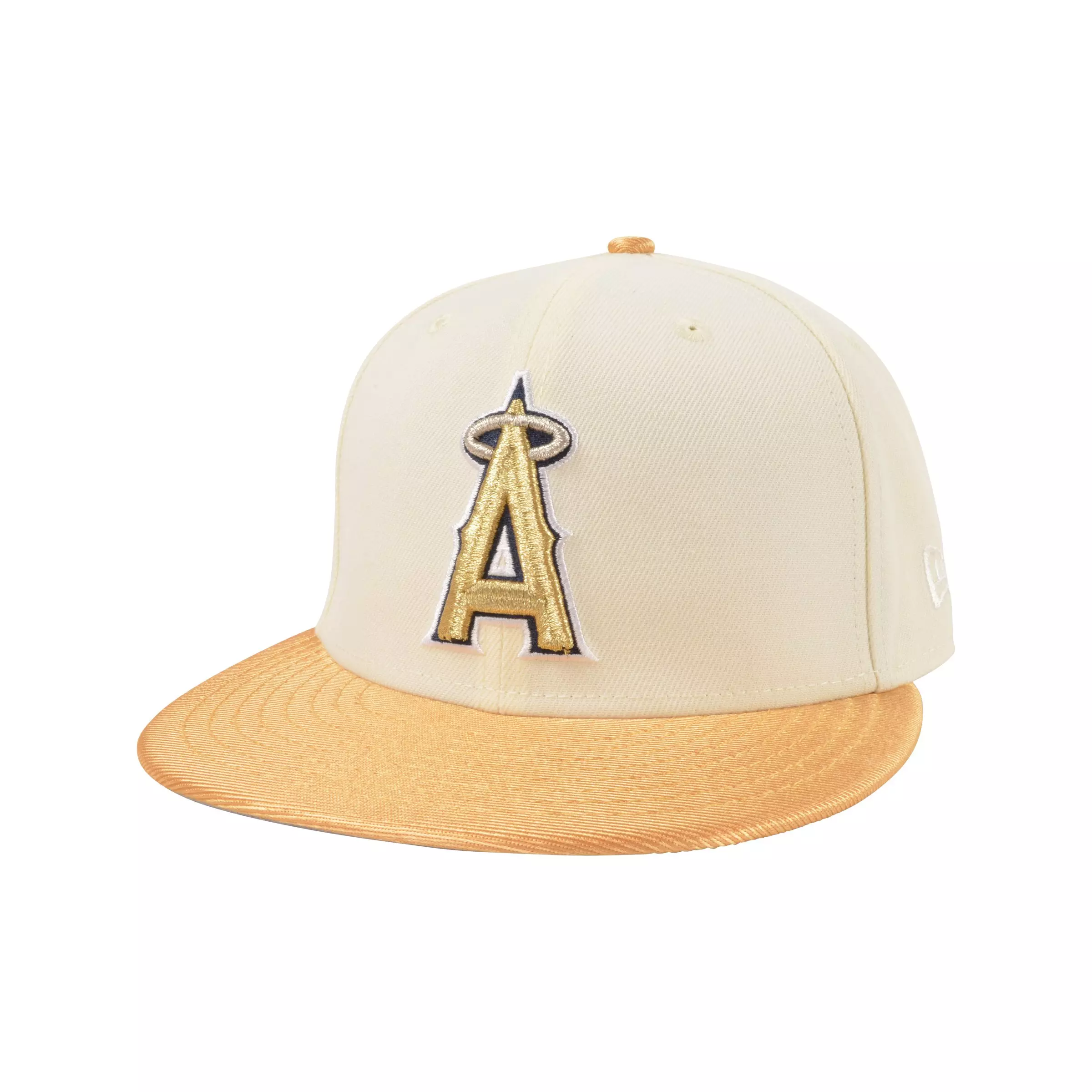 New Era Los Angeles Angels Cooperstown 59FIFTY Fitted Hat - Chrome Met Gold - CHROME
