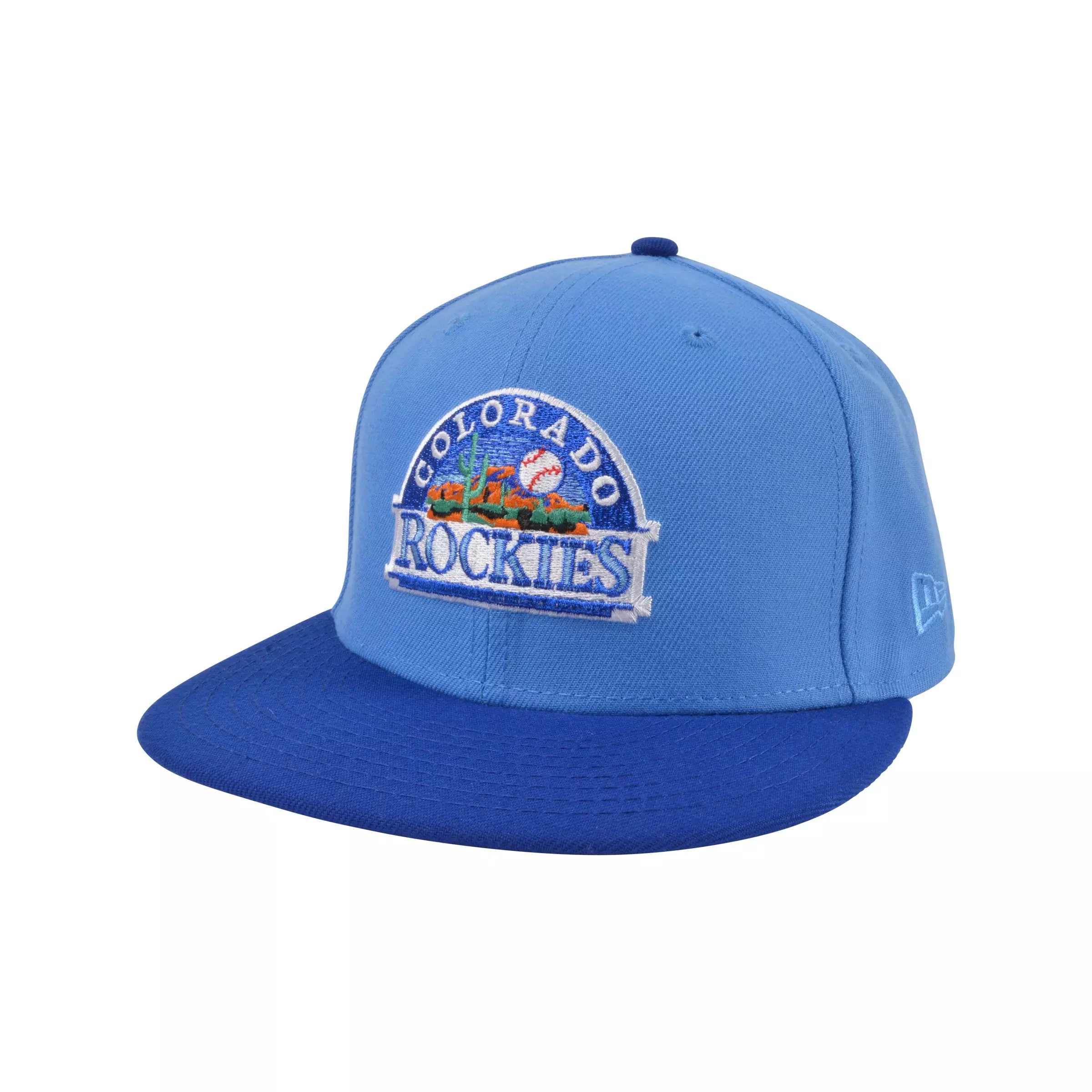 New Era Colorado Rockies Cooperstown 59FIFTY Fitted Hat - Light Royal - BLUE