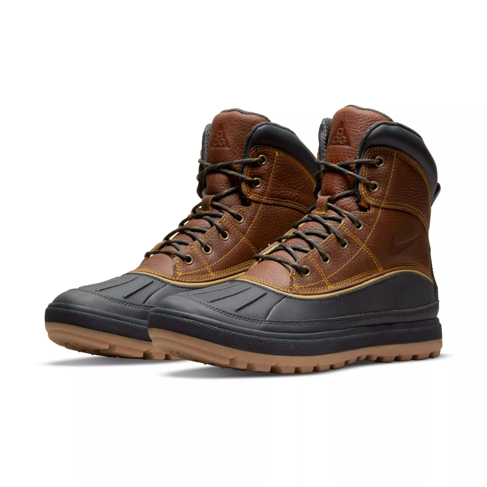 Nike Woodside II ACG "Dark Gold Leaf/Anthracite" Men's Boot - BLACK/TAN