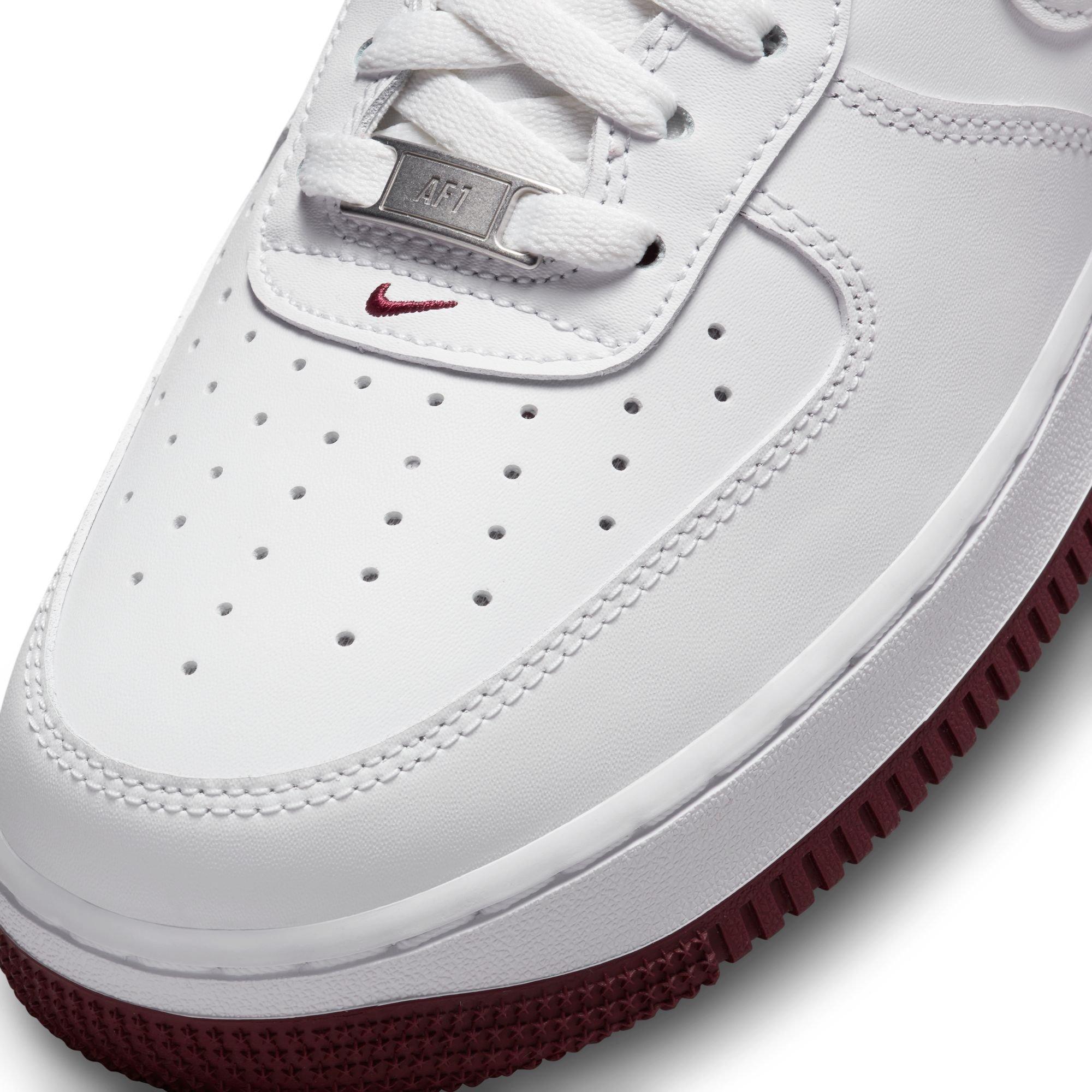 Nike Air Force 1 '07 White/Dark Beetroot Men's Shoe - Hibbett