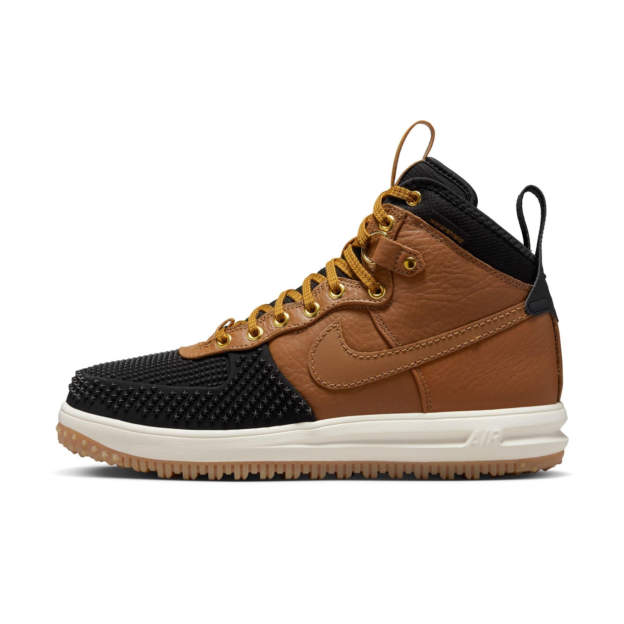 Lunar Force 1 "Ale Brown/Black/Goldtone" Men's Duckboot