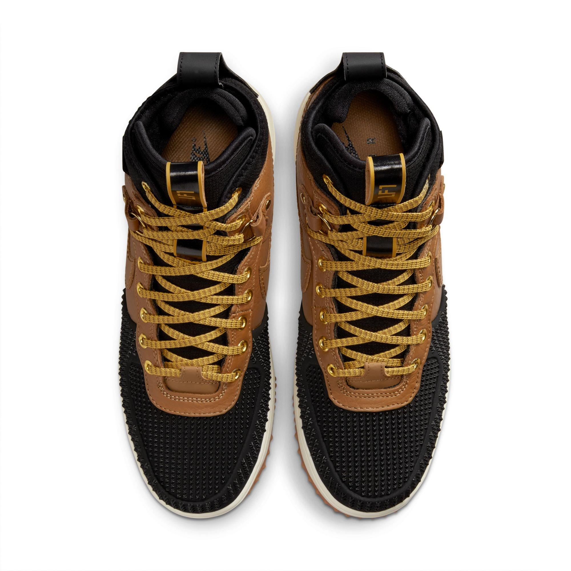 Nike Lunar Force 1 "Ale Brown/Black/Goldtone" Men's Duckboot - TAN Thumbnail View 4