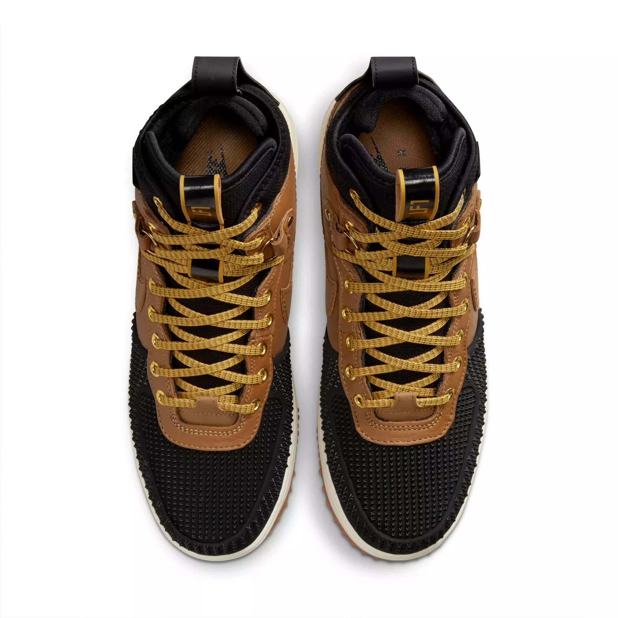 Nike Lunar Force 1 "Ale Brown/Black/Goldtone" Men's Duckboot - TAN