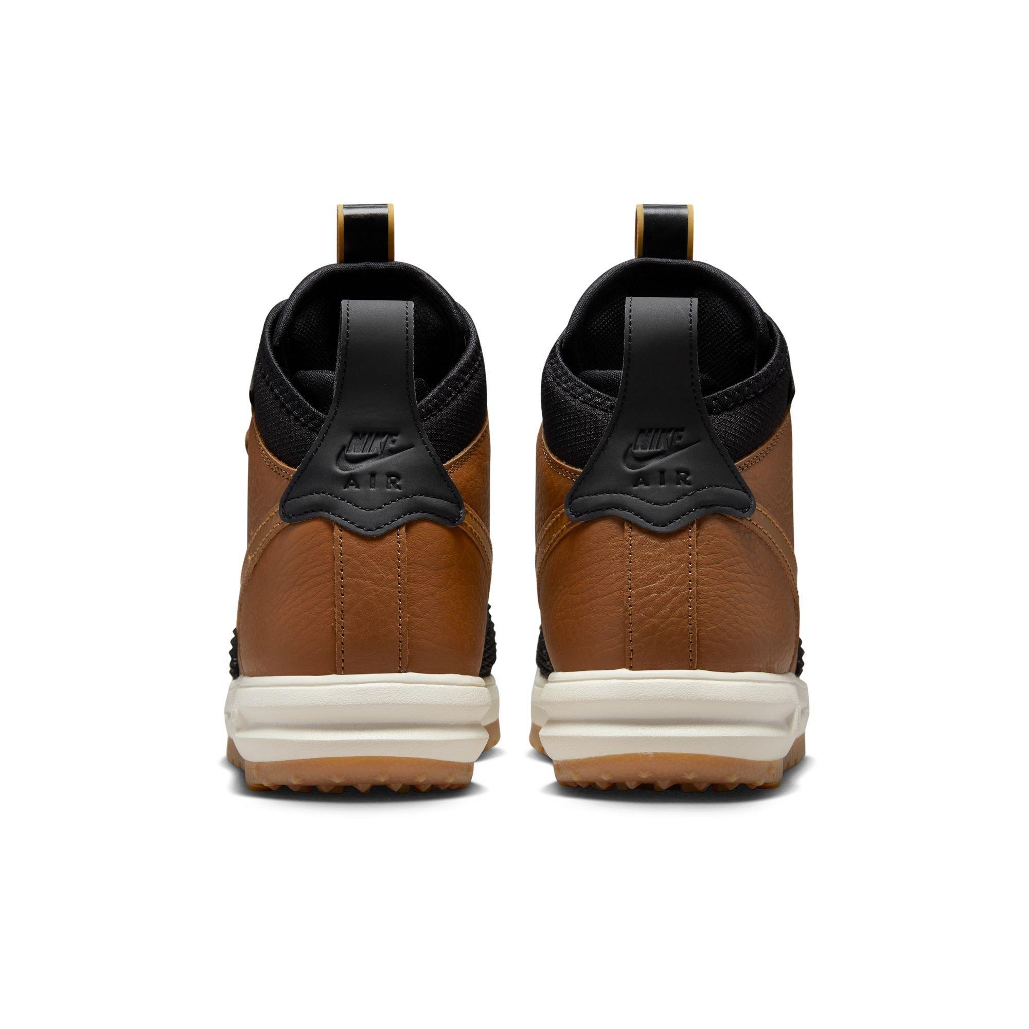 Nike Lunar Force 1 "Ale Brown/Black/Goldtone" Men's Duckboot - TAN Thumbnail View 6