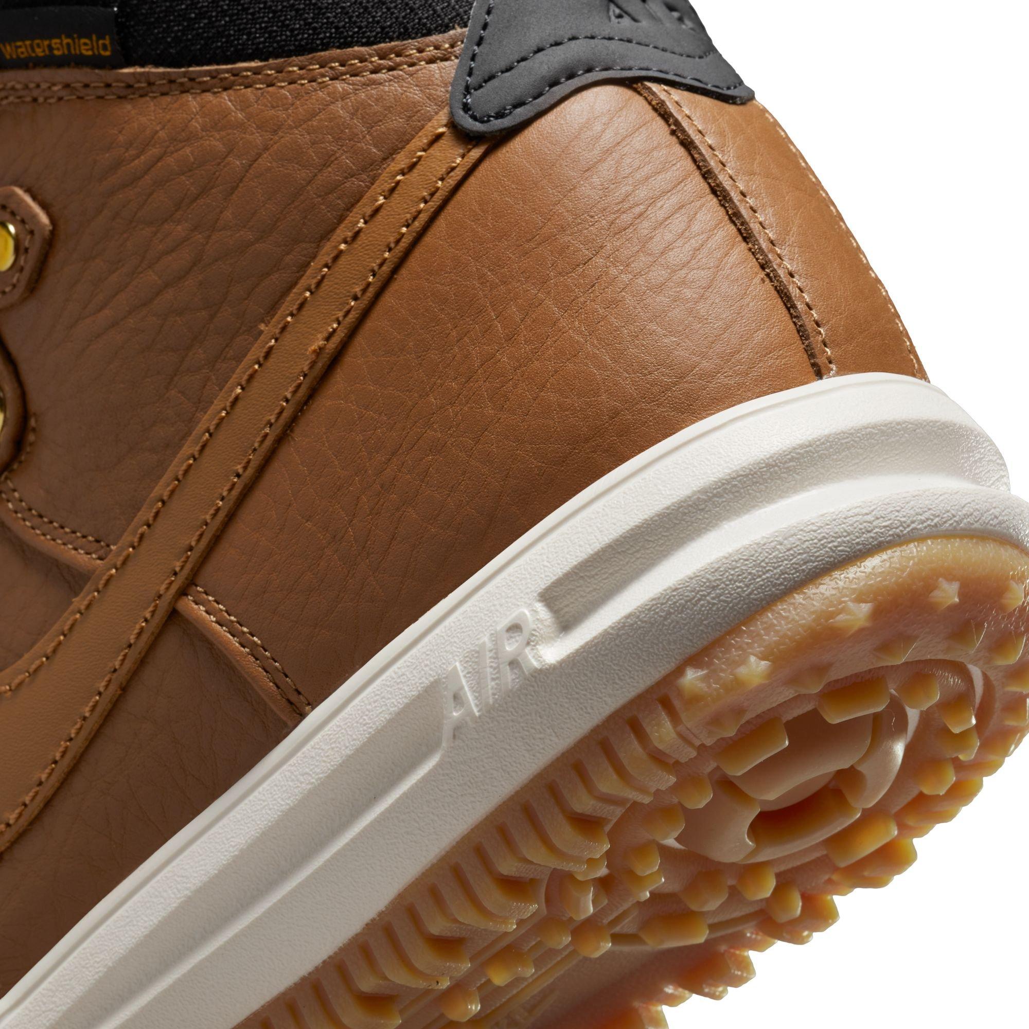 Nike Lunar Force 1 "Ale Brown/Black/Goldtone" Men's Duckboot - TAN Thumbnail View 7