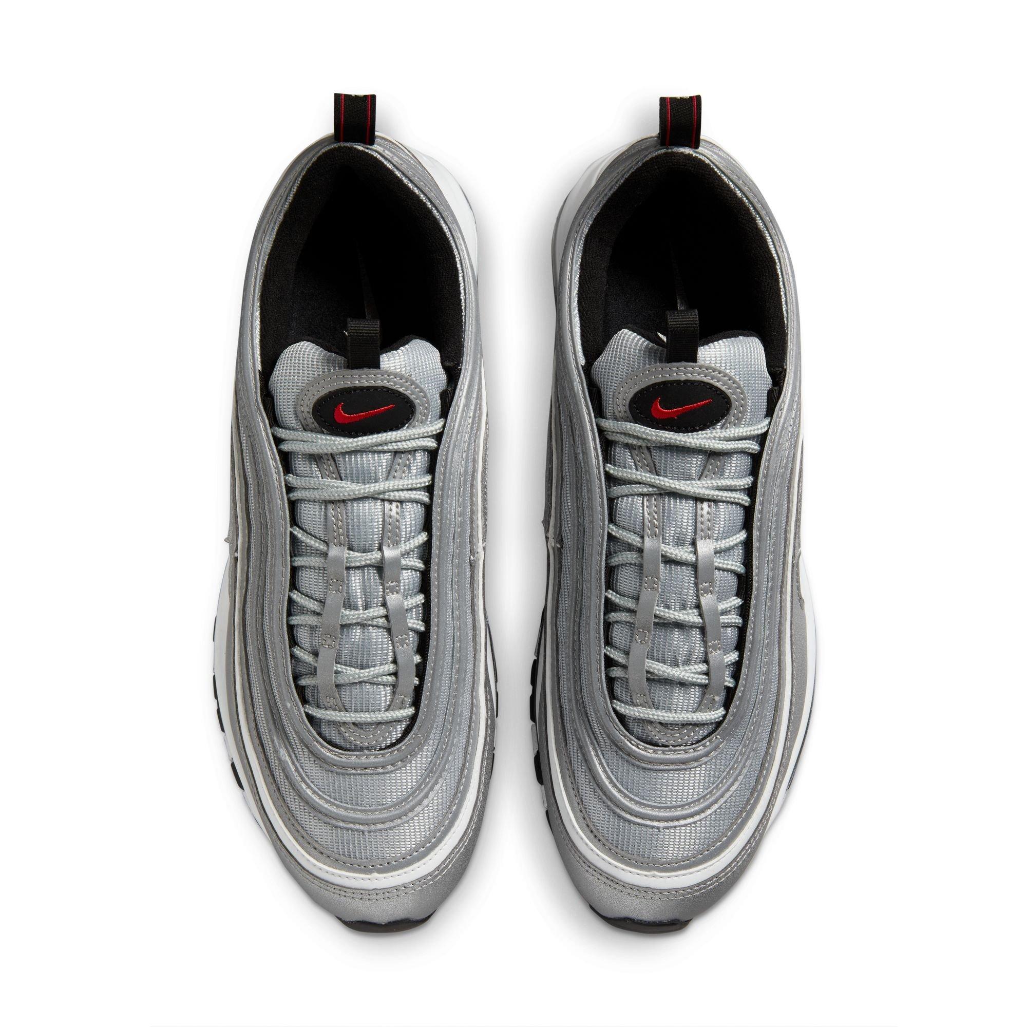 Nike Air Max 97 OGu200b Metallic Silver/University Red/Black u200bMen's Shoeu200b -  Hibbett | City Gear