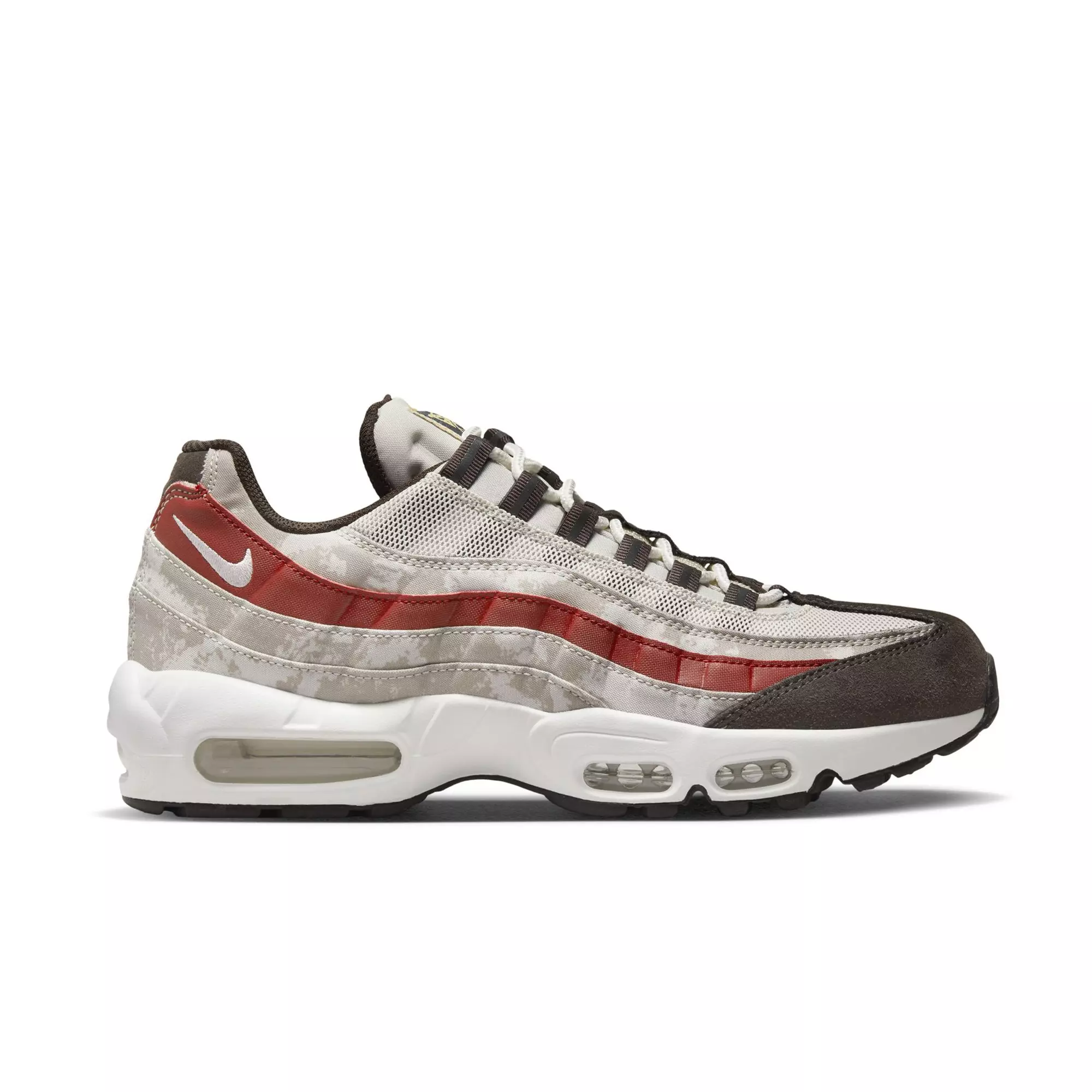 Nike Air Max 95 FC "Light Bone/Summit White/Khaki/Dune Red" Men's Shoe - TAN/WHITE