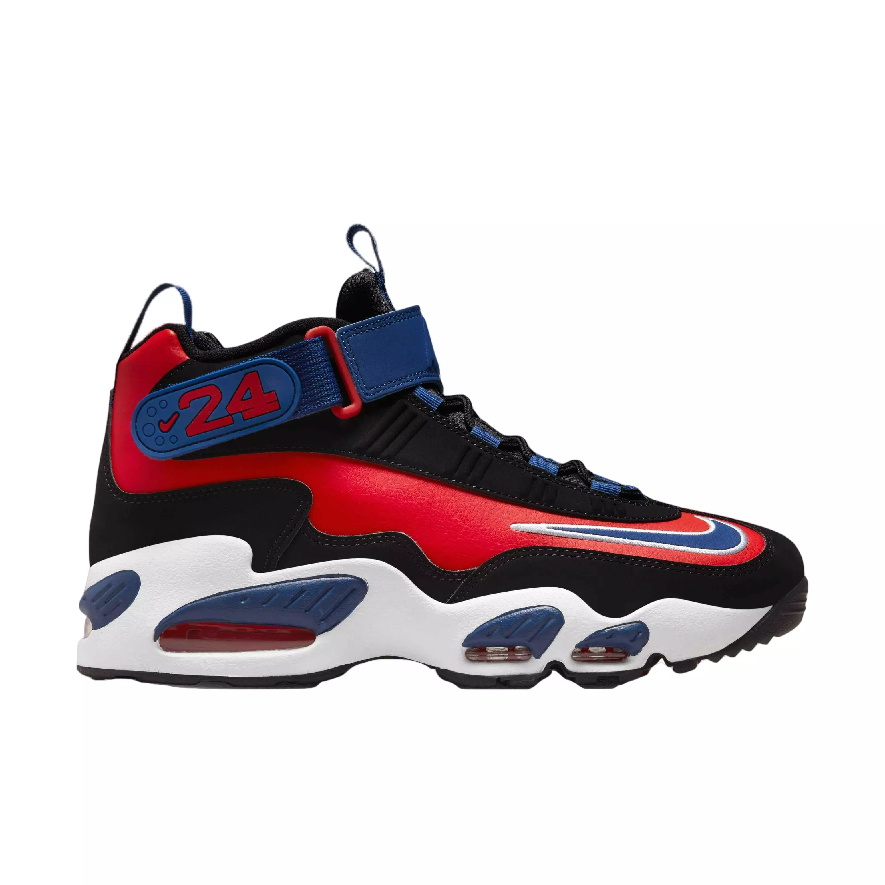 Nike Air Griffey Max 1 "Black/Deep Royal Blue/University Red" Men's Shoe - BLACK/BLUE/RED