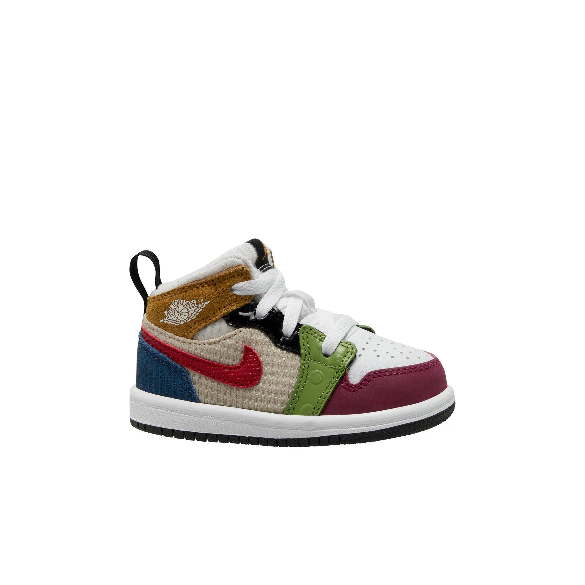 Air jordan 1 shop mid multicolor toddler