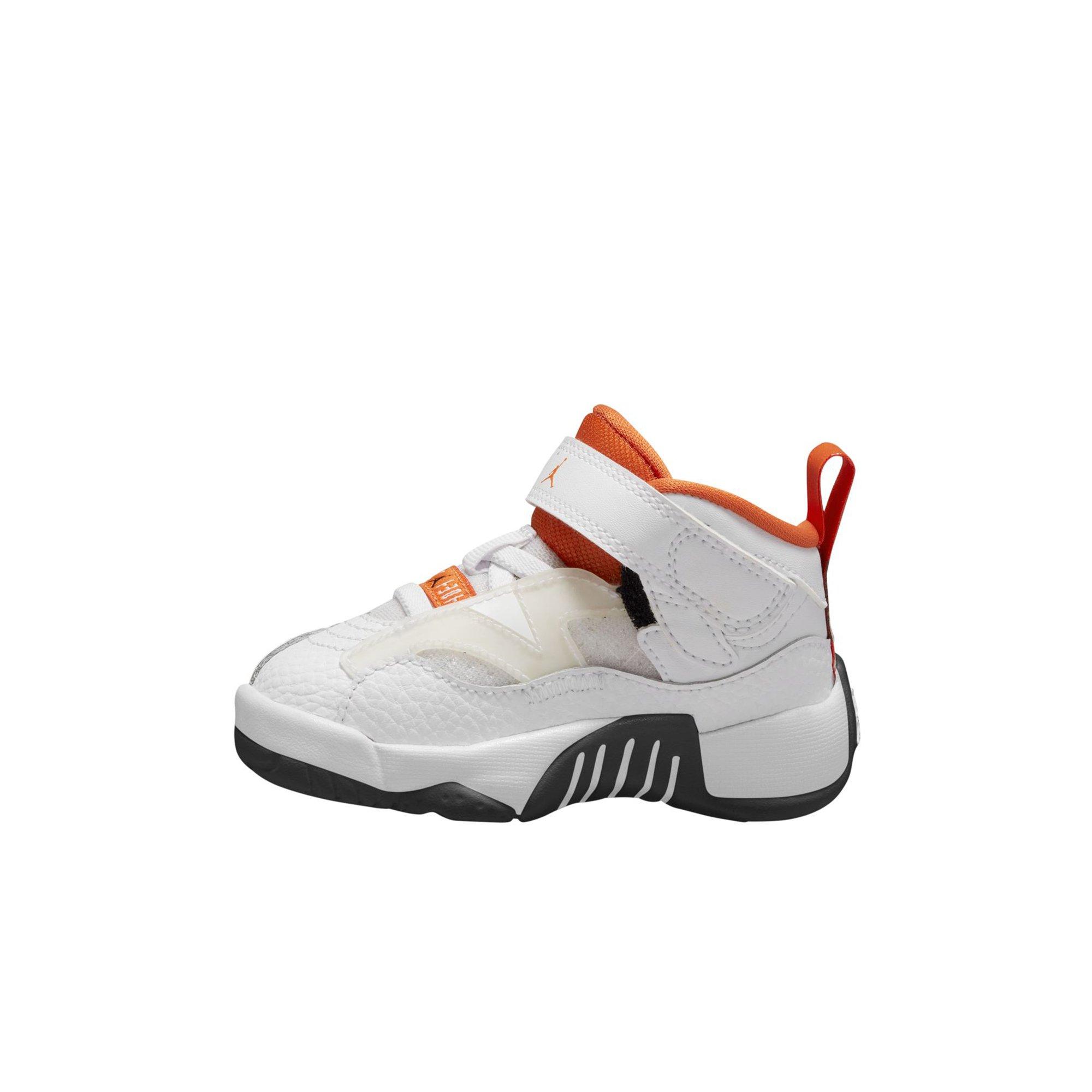 Jordan Jumpman Two Trey "White/Black/Starfish" Toddler Girls' Shoe - ORANGE/WHITE Thumbnail View 2