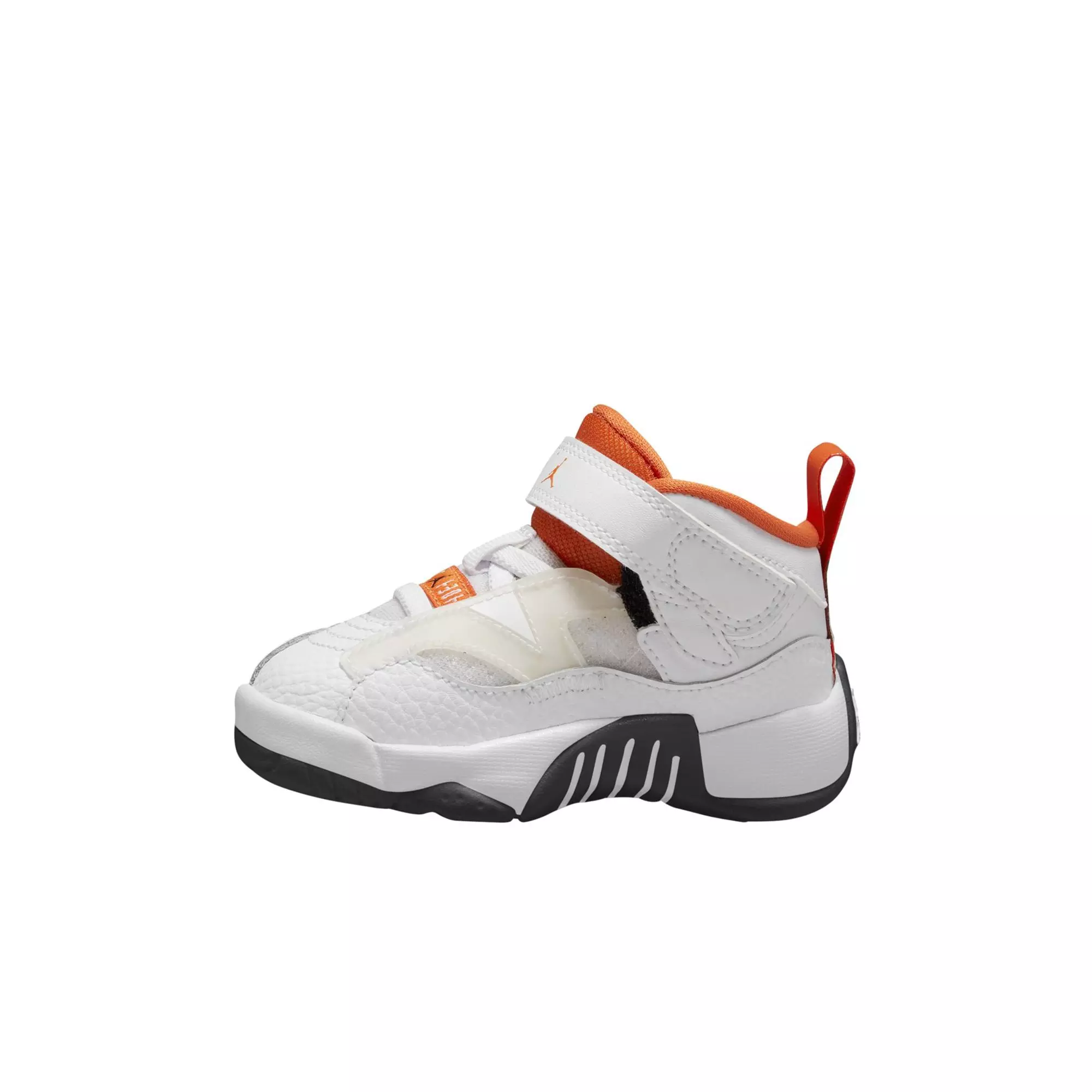 Jordan Jumpman Two Trey "White/Black/Starfish" Toddler Girls' Shoe - ORANGE/WHITE