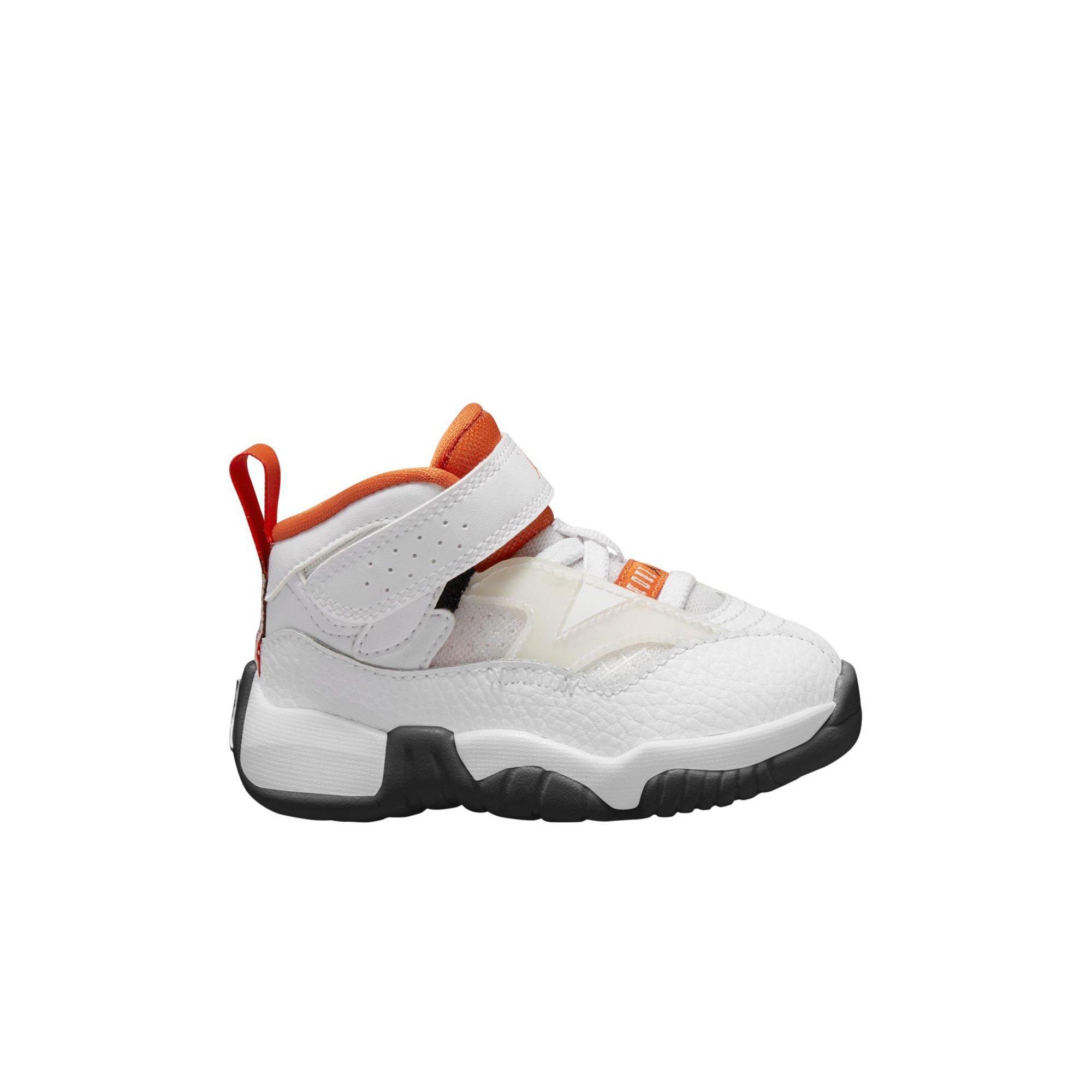 Jordan Jumpman Two Trey "White/Black/Starfish" Toddler Girls' Shoe - ORANGE/WHITE Thumbnail View 1