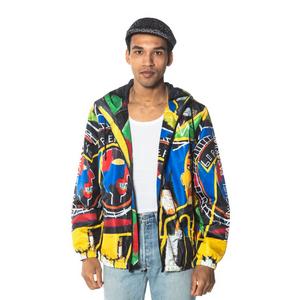 Members Only Men's Haring Windbreaker Jacket-White - Hibbett