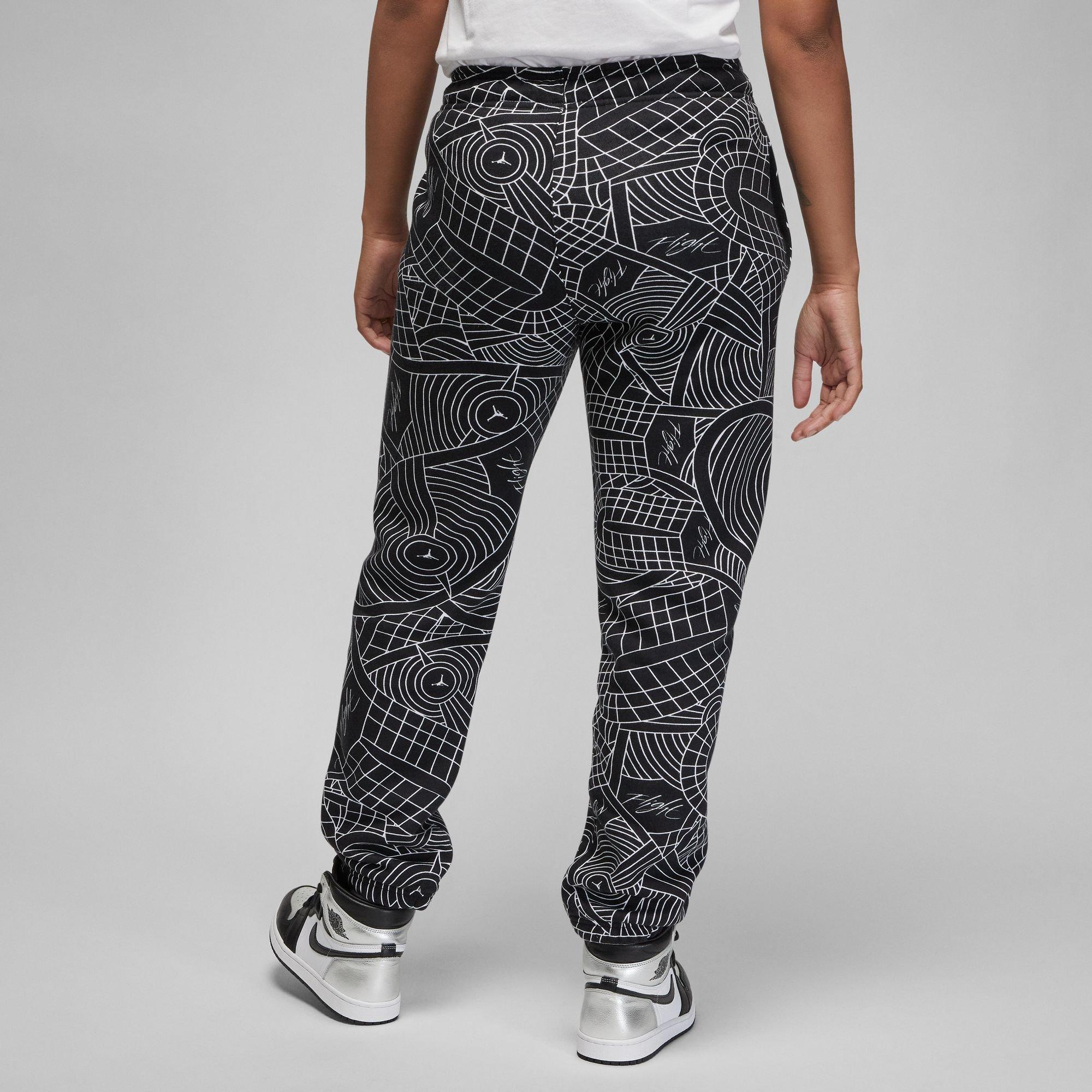 Jordan Women's Brooklyn Plaid Fleece Pants-Black - Hibbett