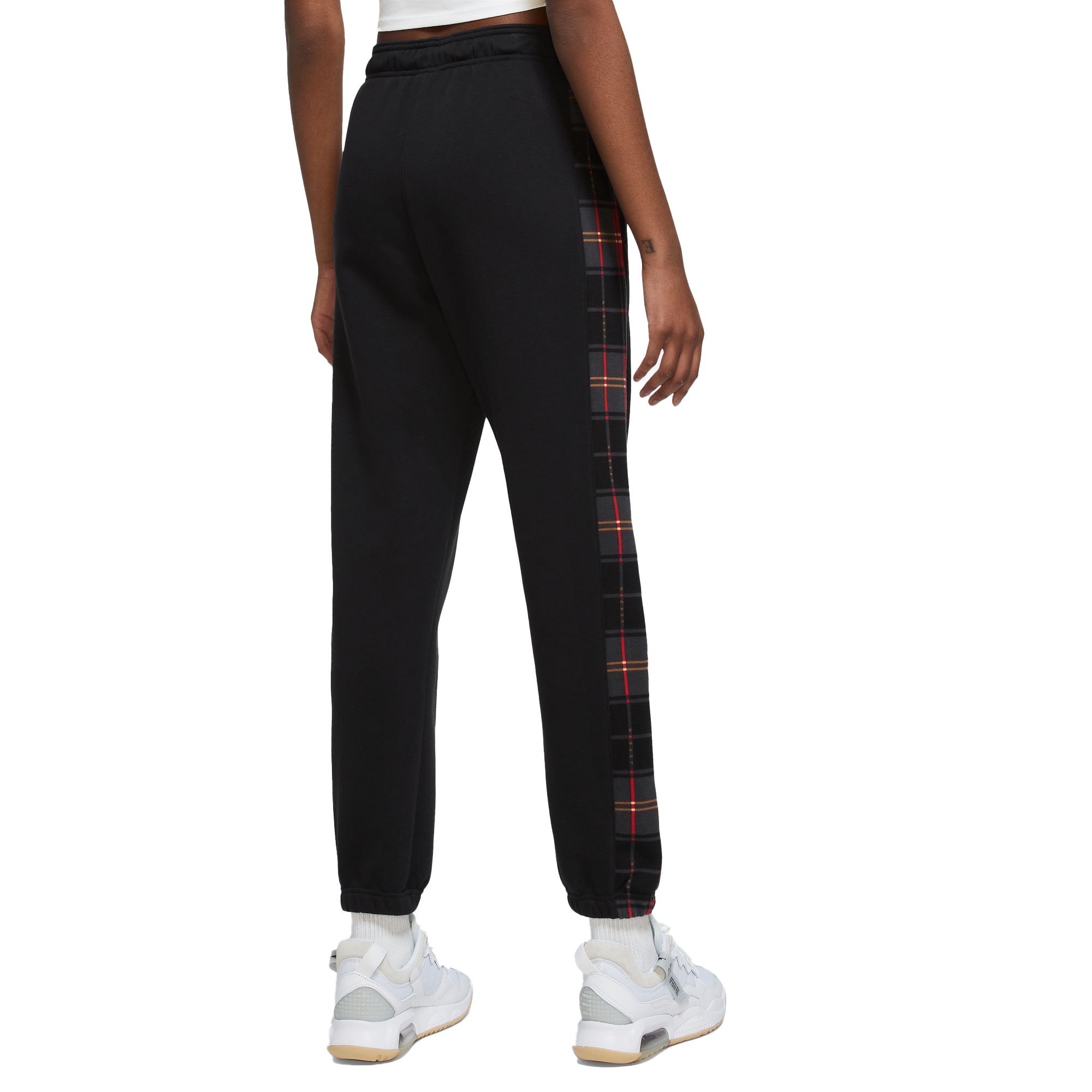 Jordan Women's Brooklyn Plaid Fleece Pants-Black - Hibbett