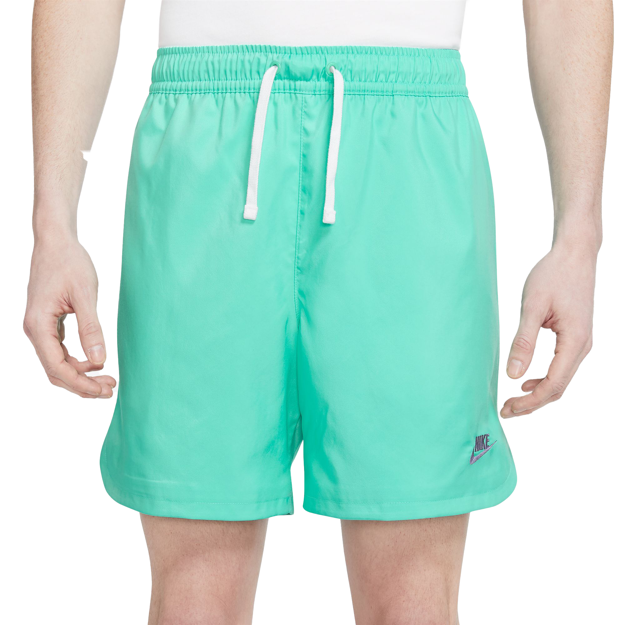 Nike Men Sportswear Swoosh Shorts (Blue Force / Barely Volt)