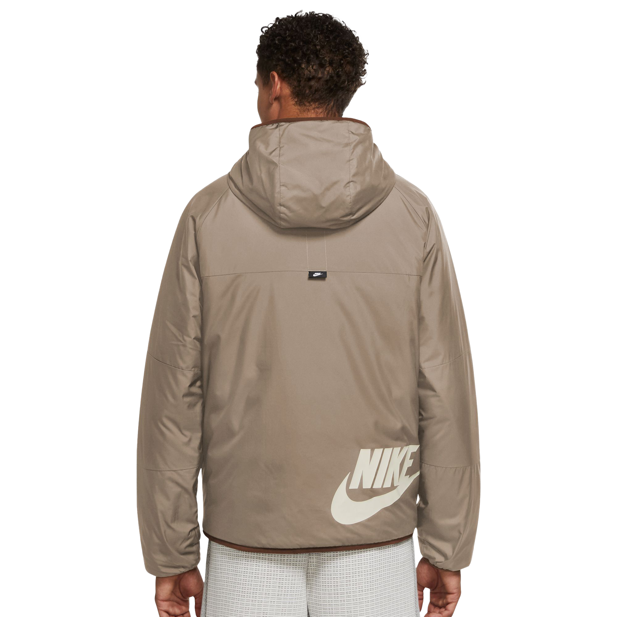 Men's Nike Sportswear Therma-Fit Repel Reversible Jacket White/Brown  DD6974-004