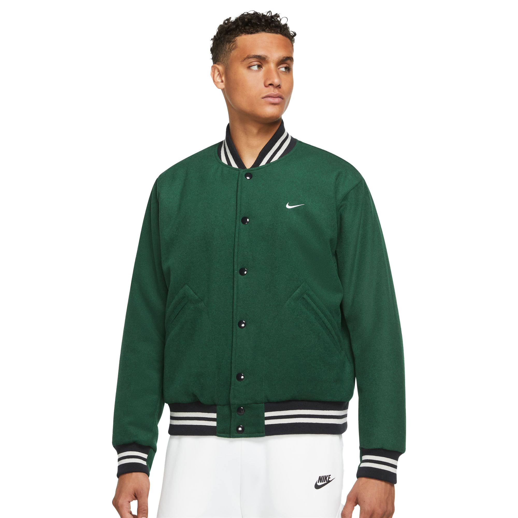 Nike Black Sportswear Authentics Varsity Jacket