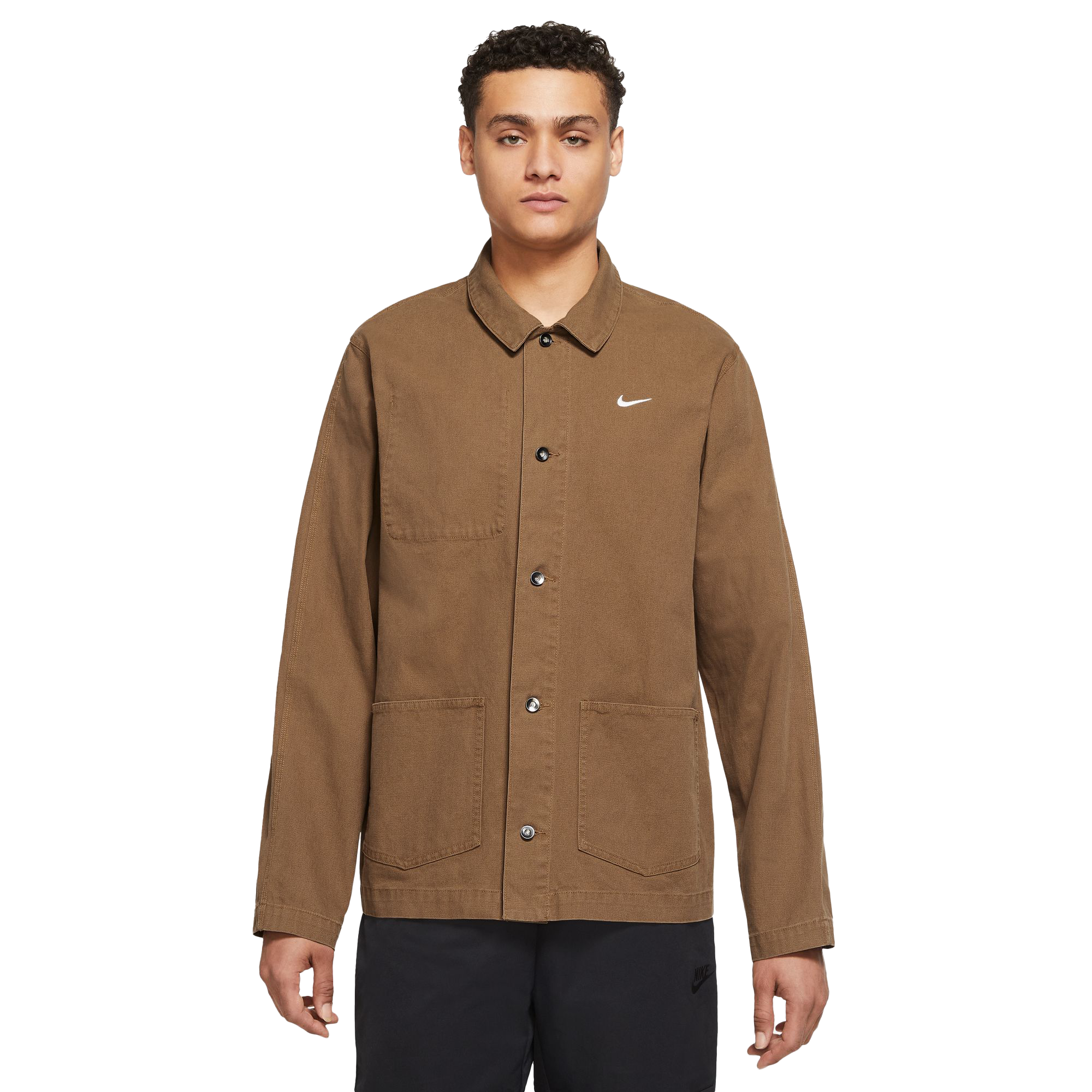 Nike Men's Life Unlined Chore Coat-Brown