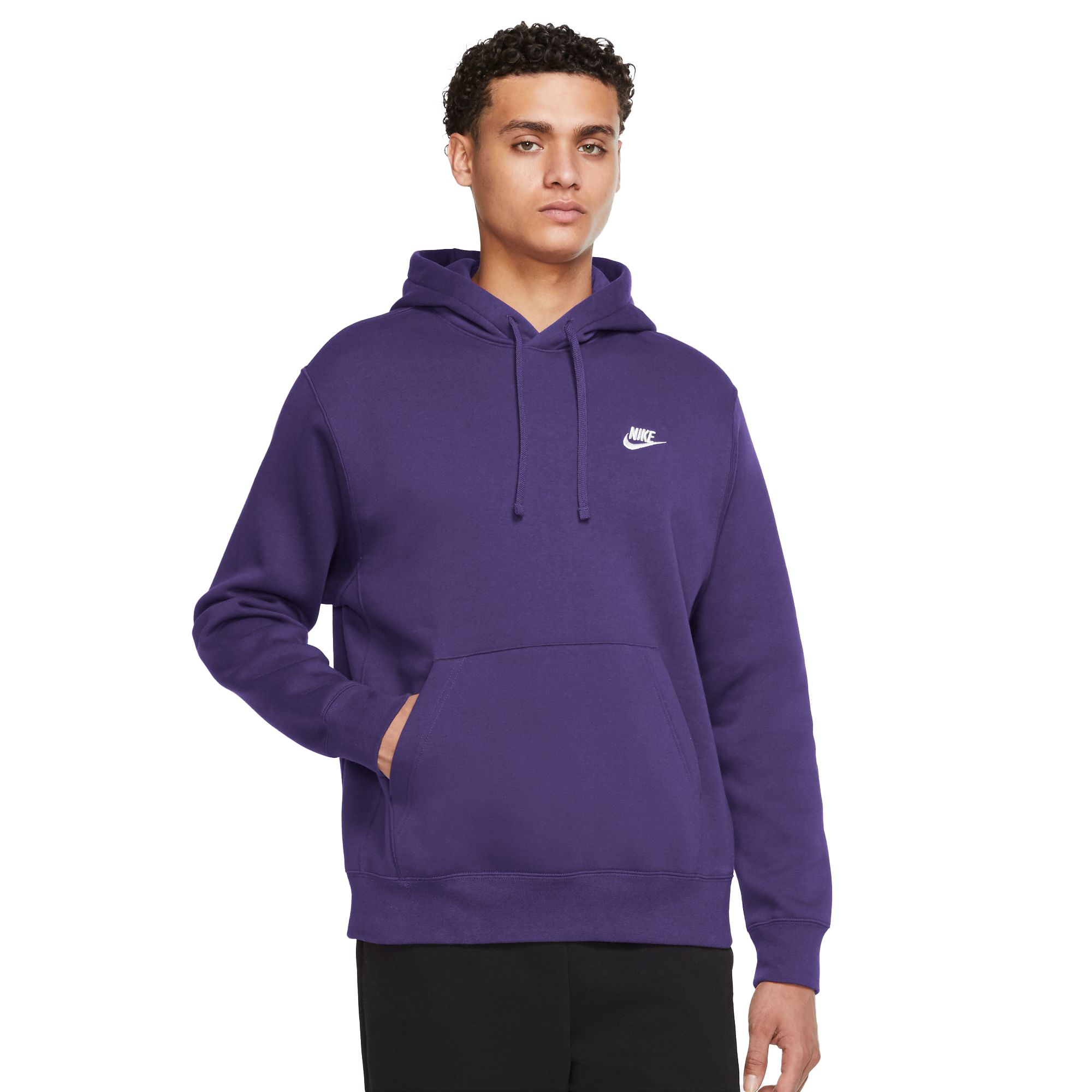 Nike Men's Sportswear Club Fleece Pullover Hoodie-Light Purple - Hibbett