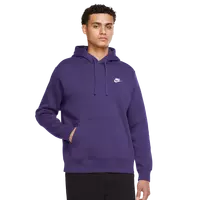 Nike Men's Sportswear Club Fleece Pullover Hoodie-Purple - Hibbett